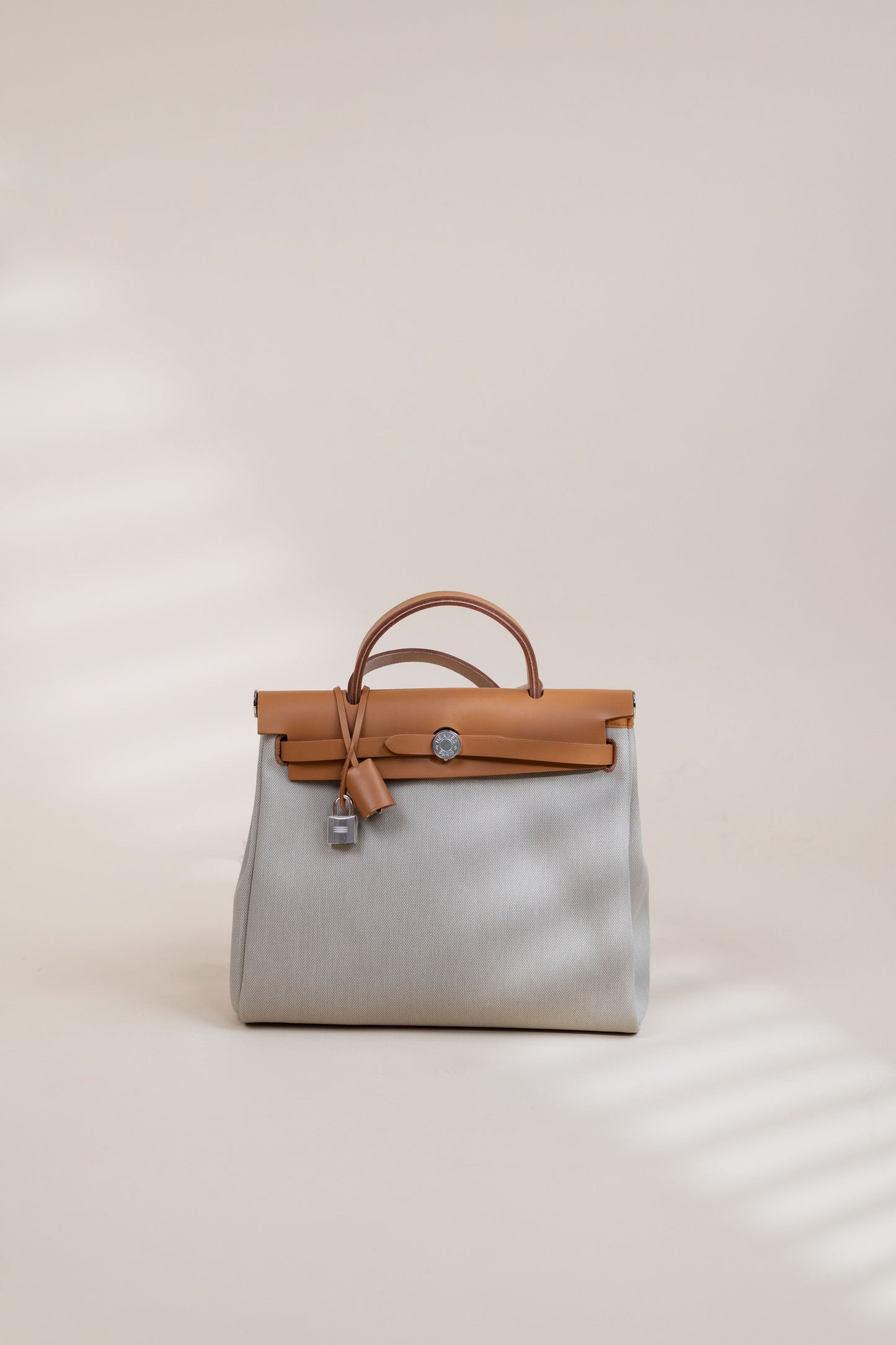 Hermès Herbag 31cm in Natural/Beton