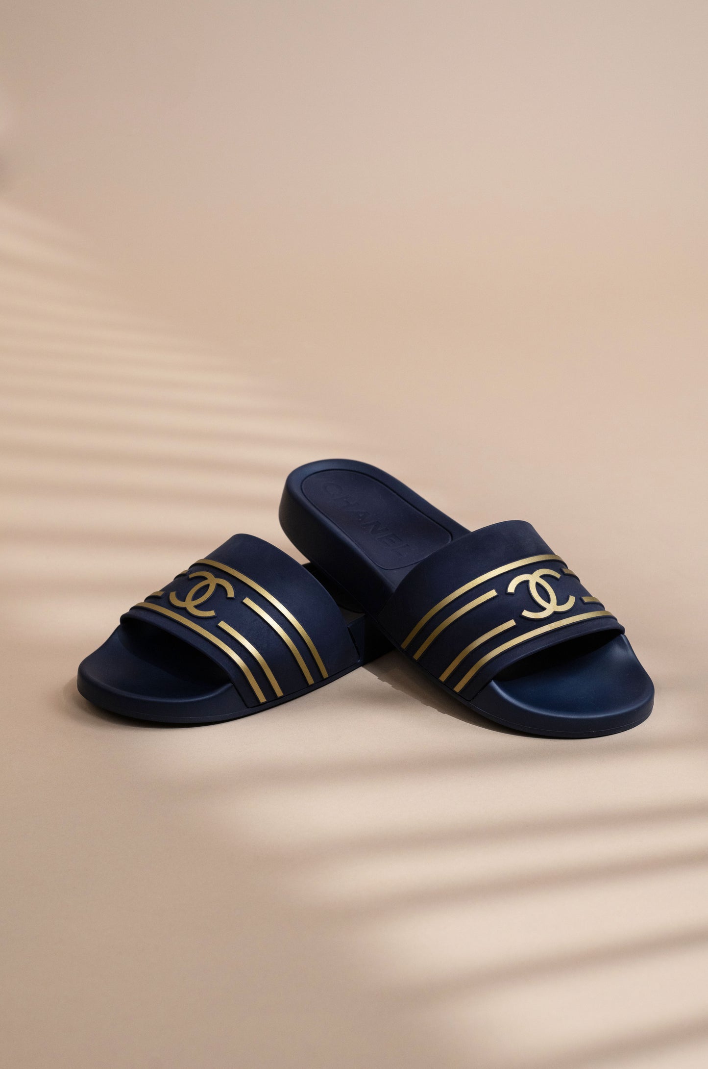 Chanel PVC CC Logo Slides
