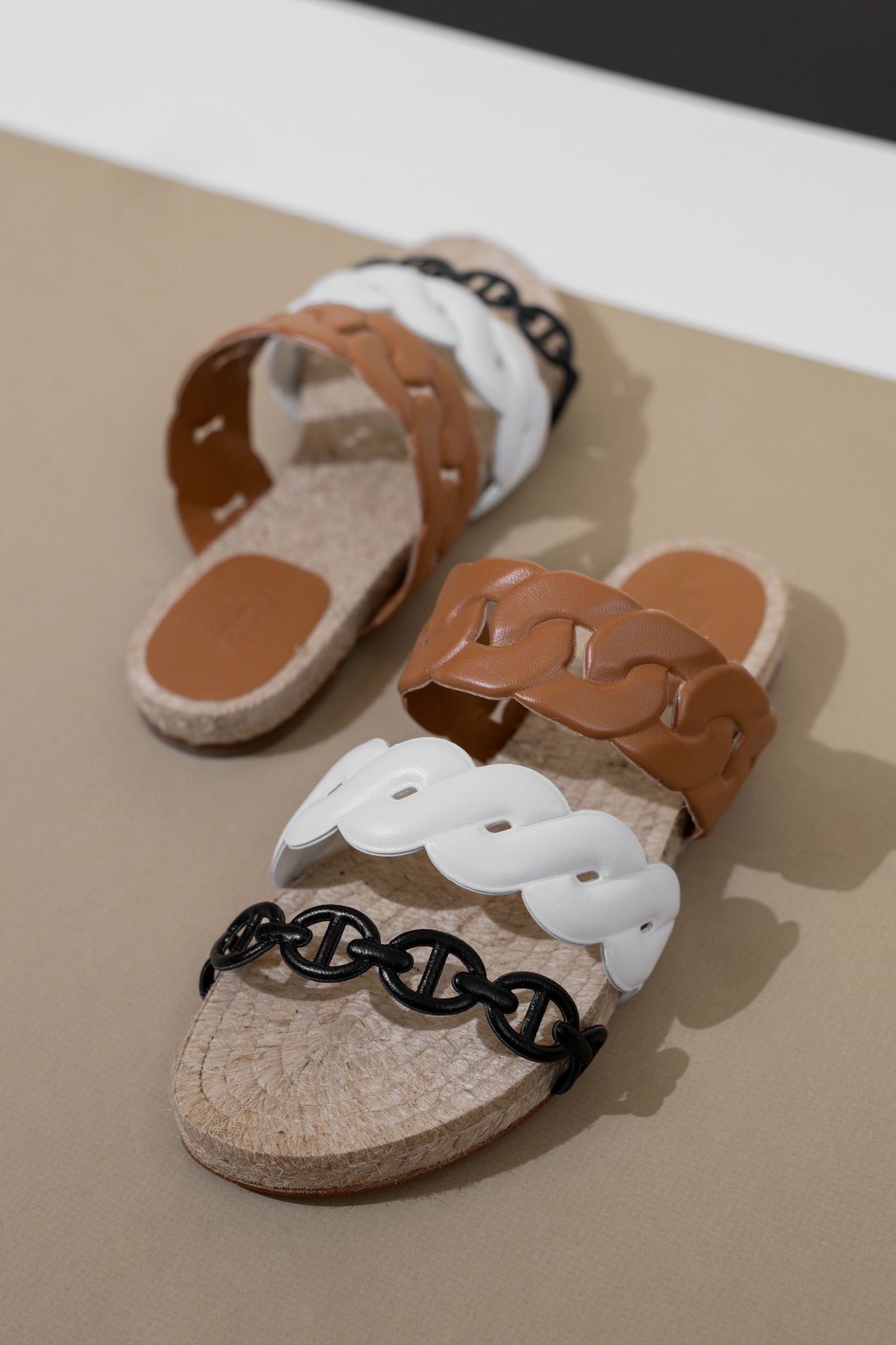 Hermès Gwen Espadrille in Multicolor Naturel
