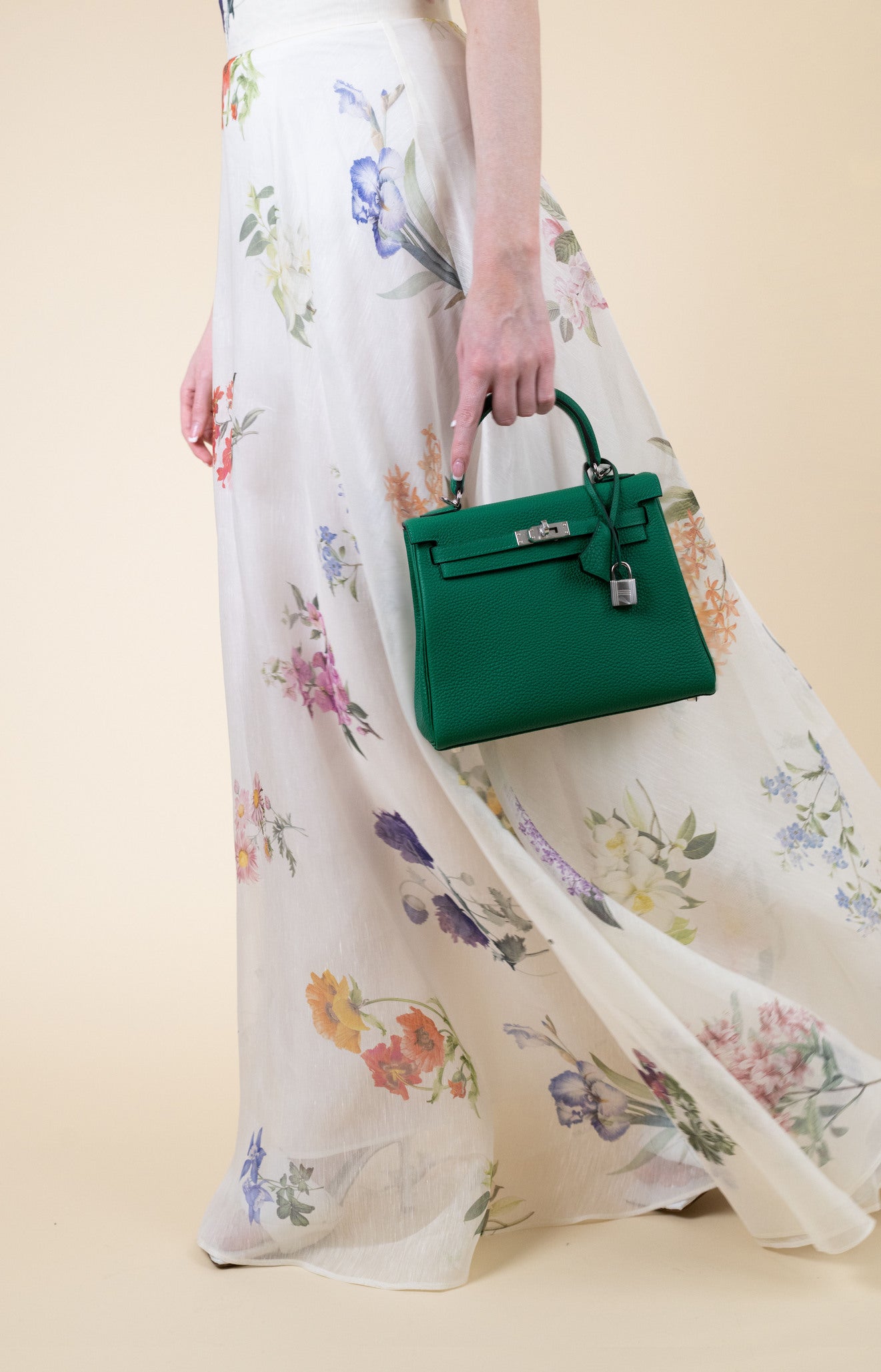 Hermès Kelly 25 Togo in Vert Vertigo PHW