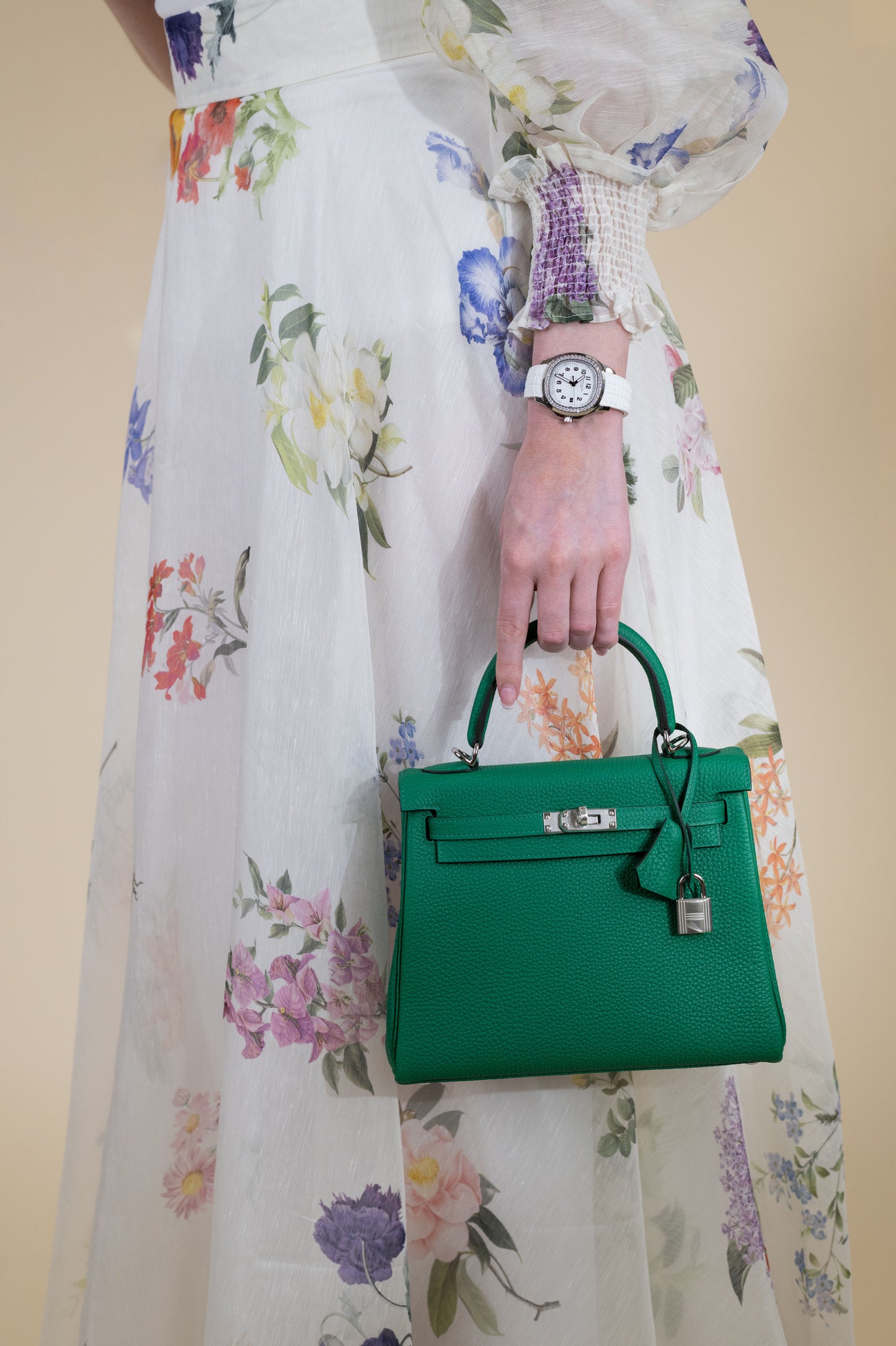 Hermès Kelly 25 Togo in Vert Vertigo PHW