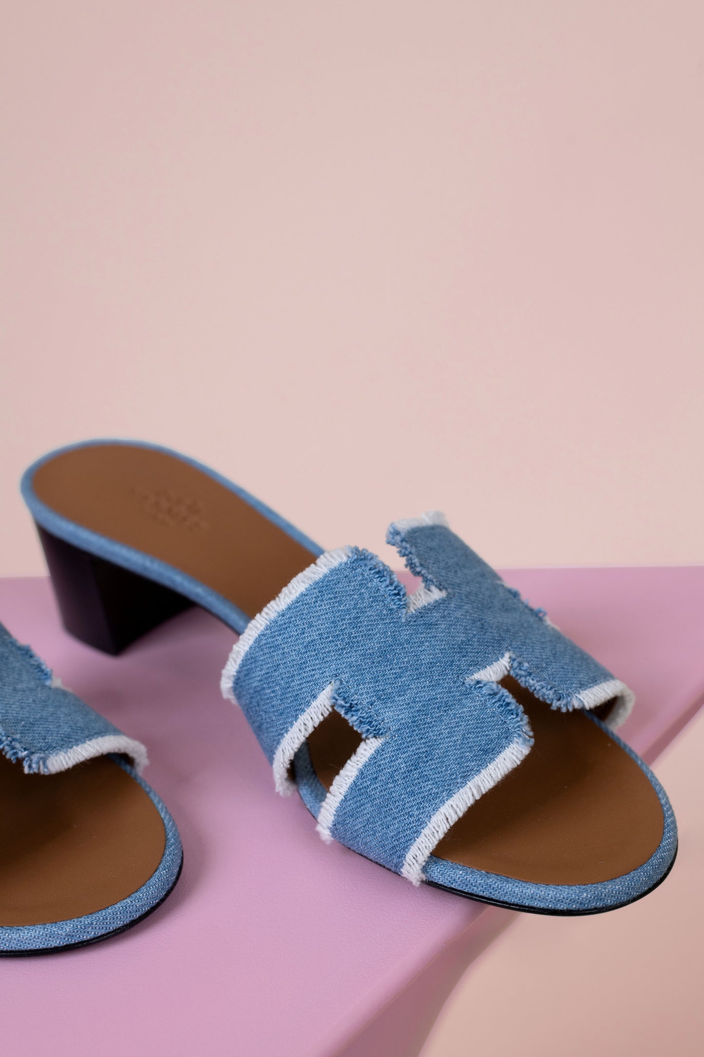 Hermès Oasis Sandals in Bleu Clair