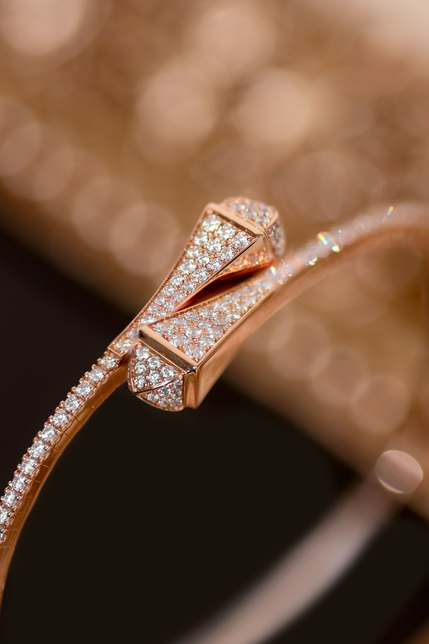 Marli Cleo Rose Gold Diamond Bangle