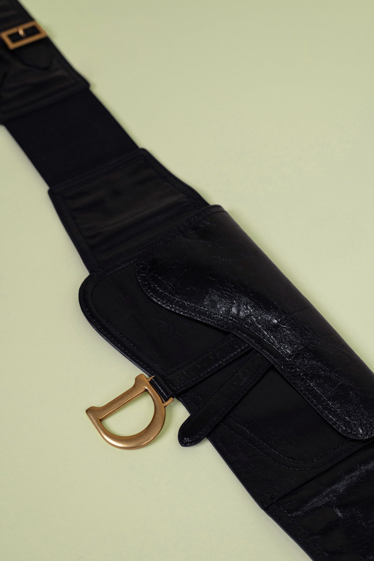 Dior Black Pouch Belt