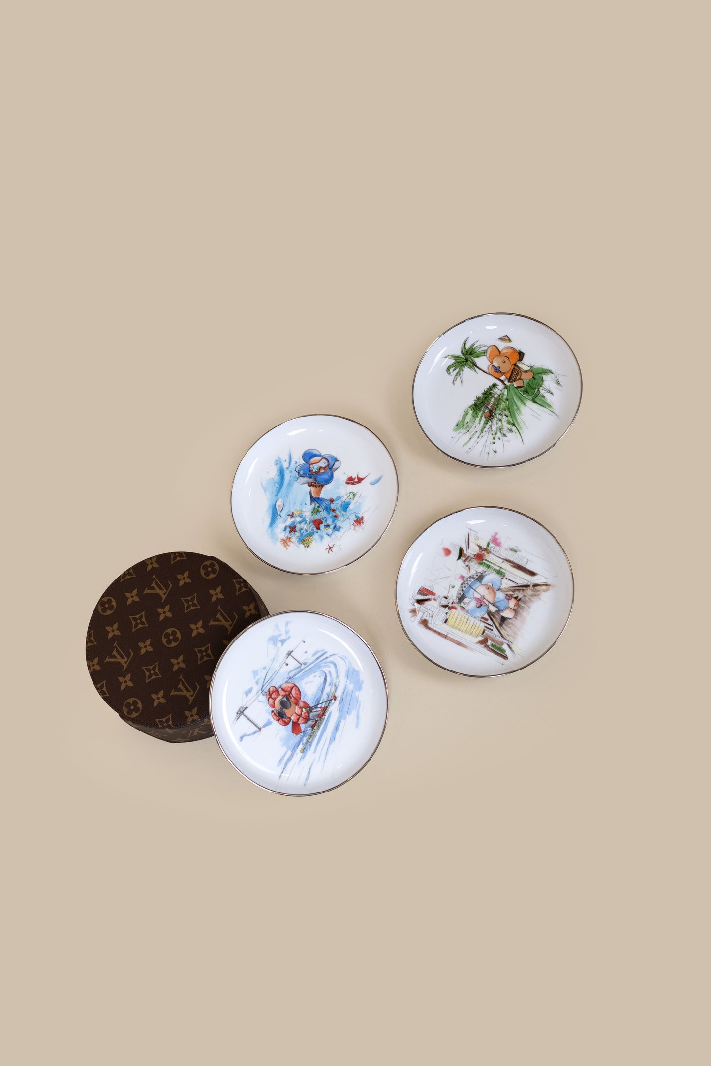 Louis Vuitton Limited Edition Plates and Cups