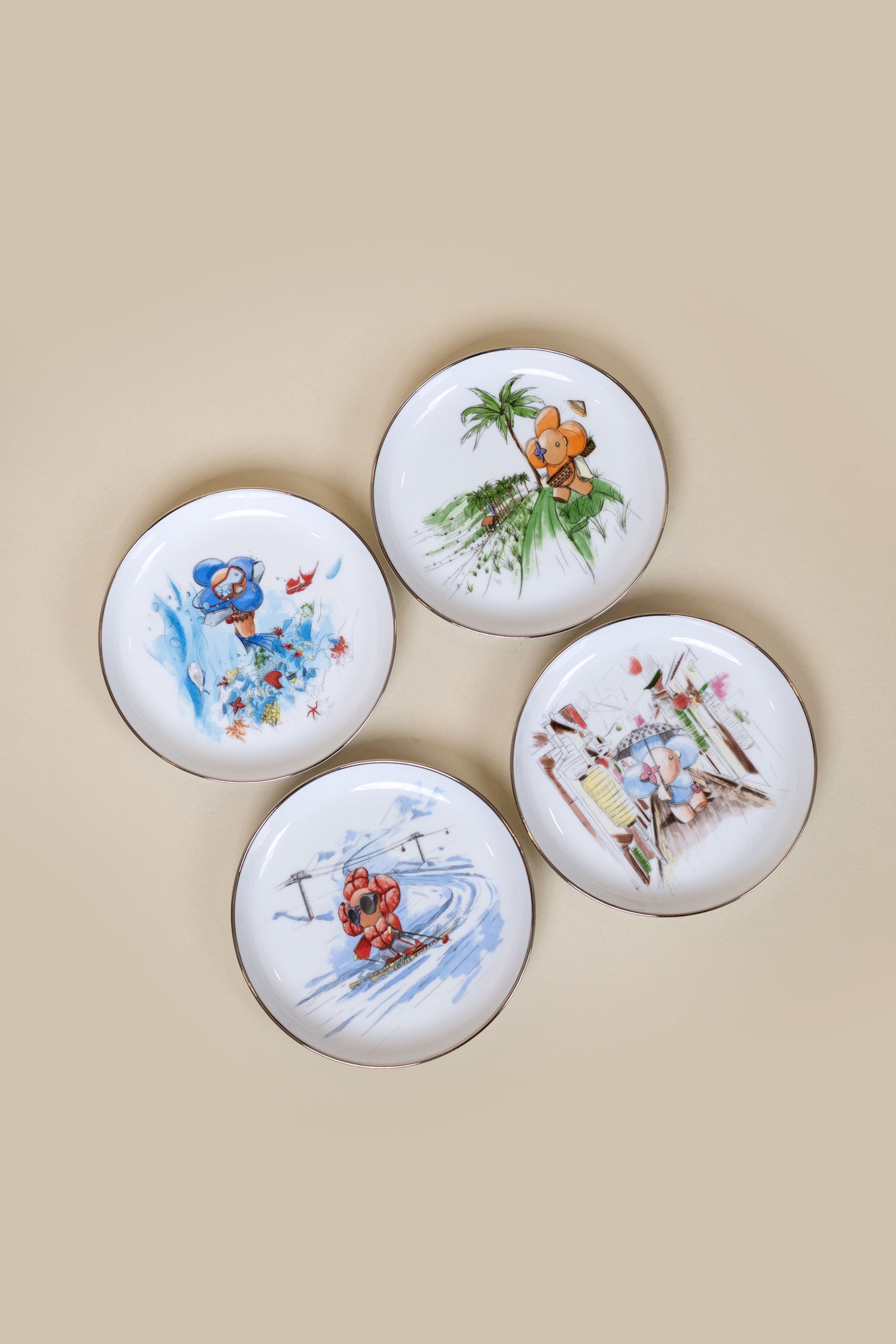 Louis Vuitton Limited Edition Plates and Cups