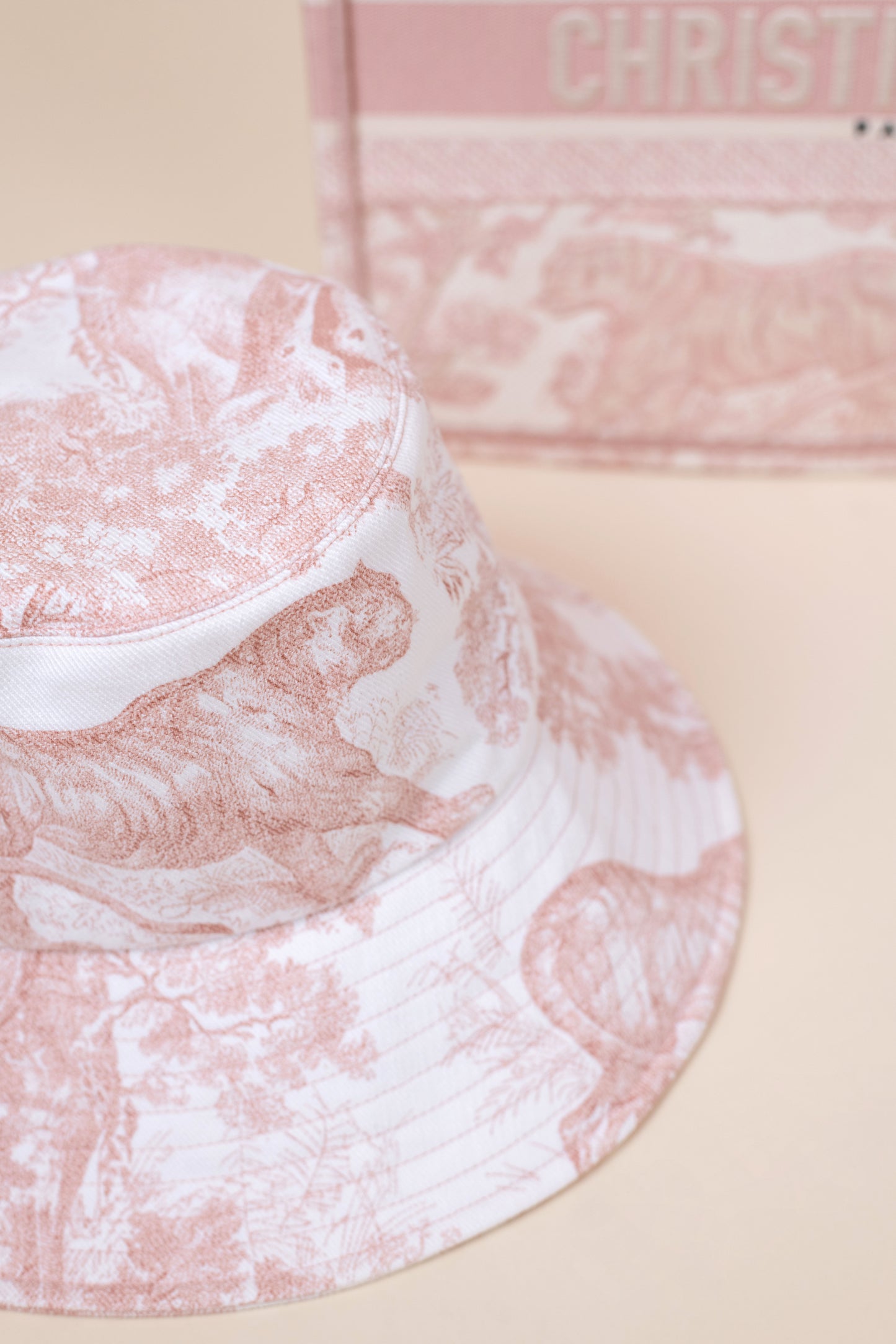 Dior Light Pink Hat & Tote with J'adior Slingbacks