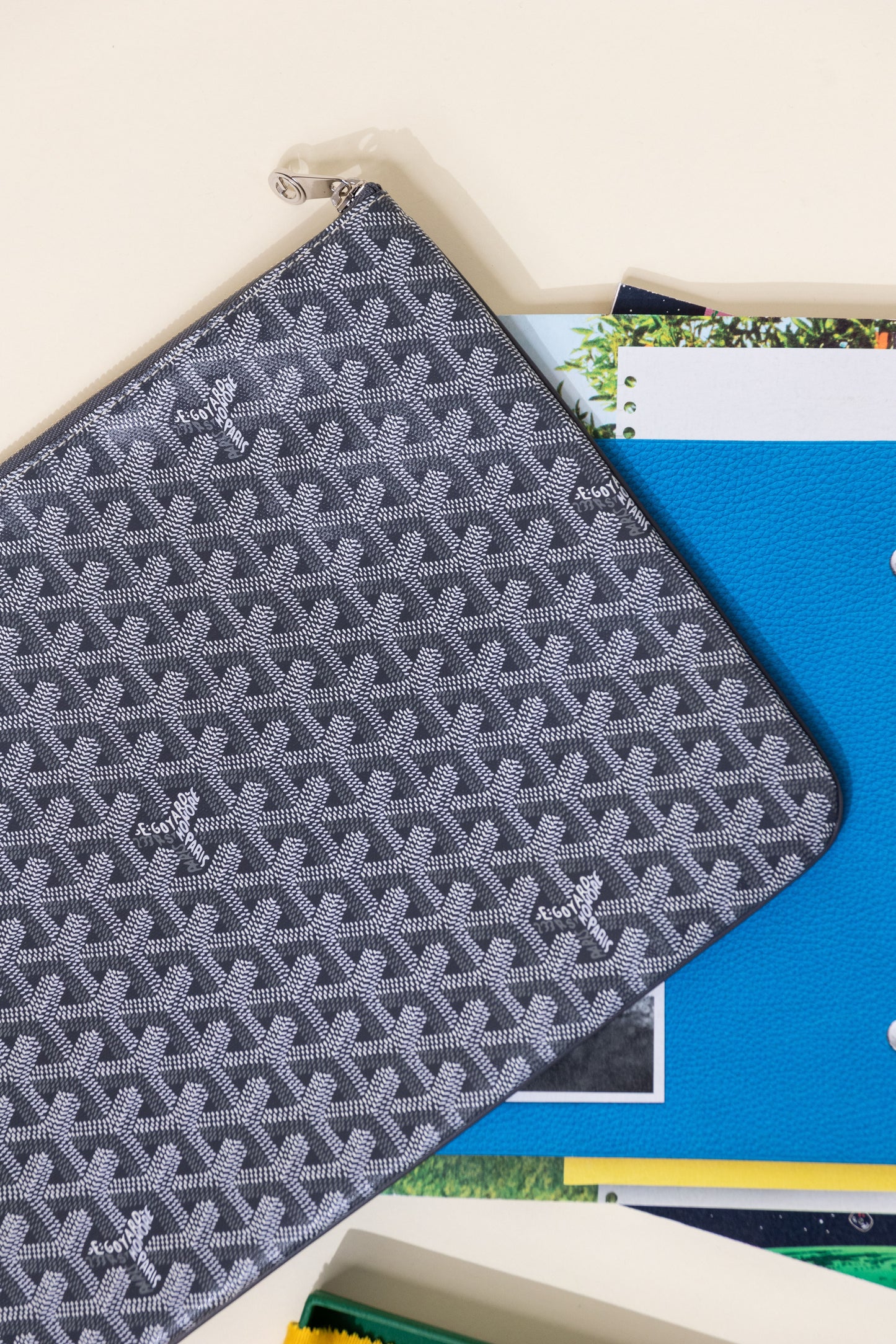 Goyard Grey Sénat MGM Pouch