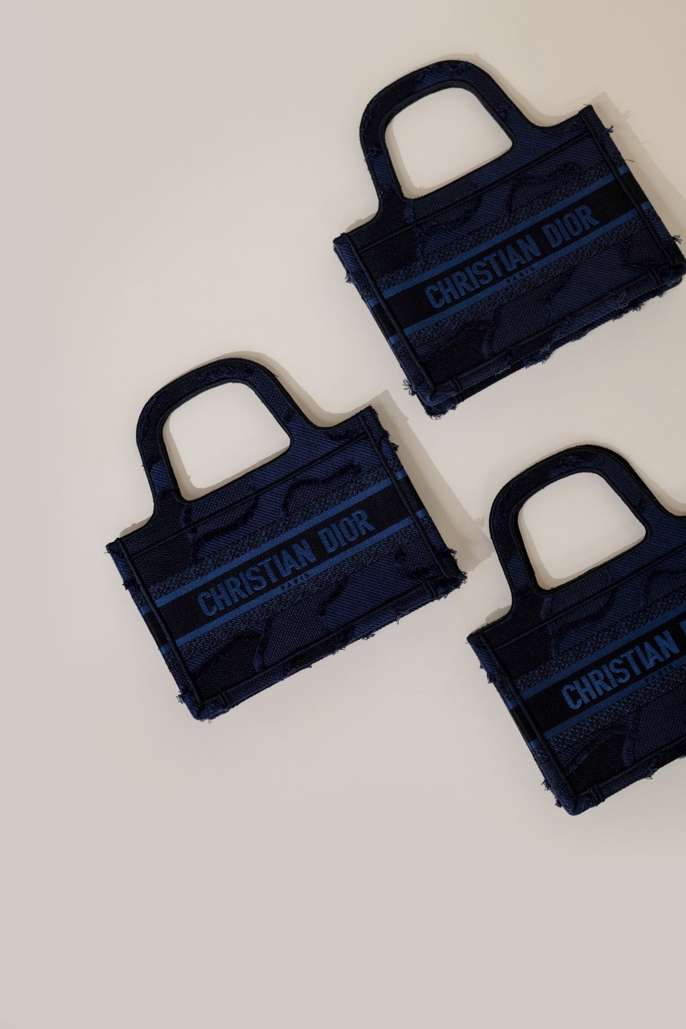 Dior Mini Book Tote in Navy