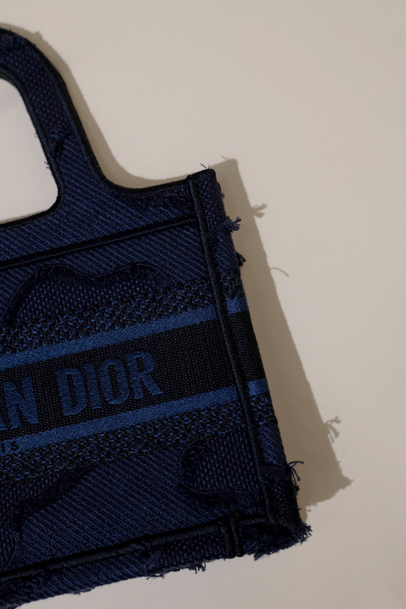 Dior Mini Book Tote in Navy