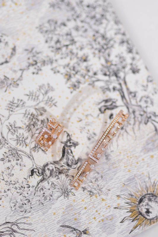 خاتم وسوار من الذهب الوردي والألماس من مارلي أفين