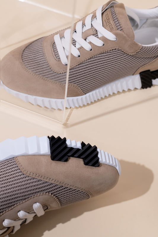 Hermès Bouncing Sneakers in Beige Camel