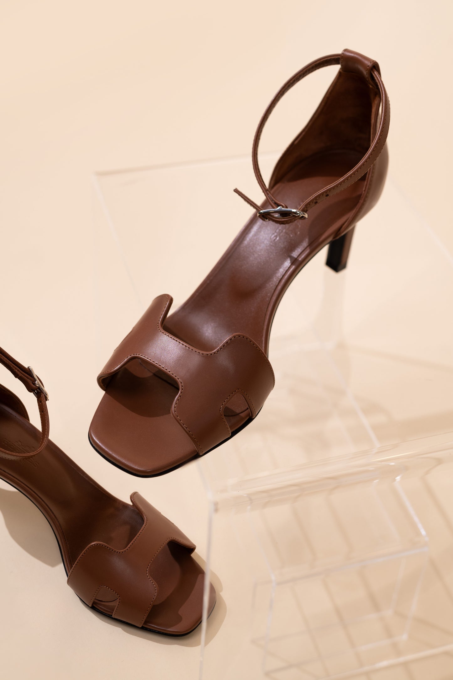 Hermès - Joy 70 Sandals in Gold
