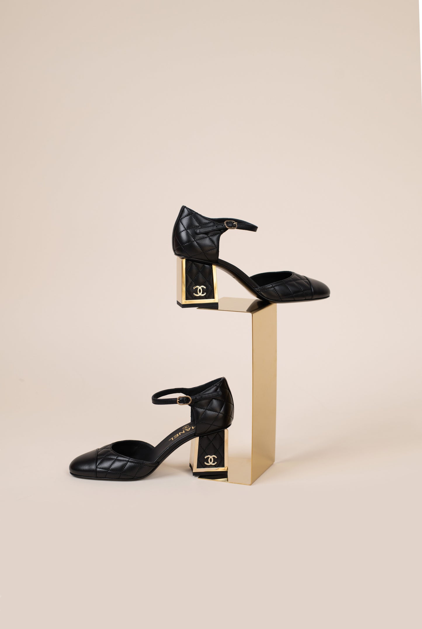 Chanel Black Lambskin Slingback