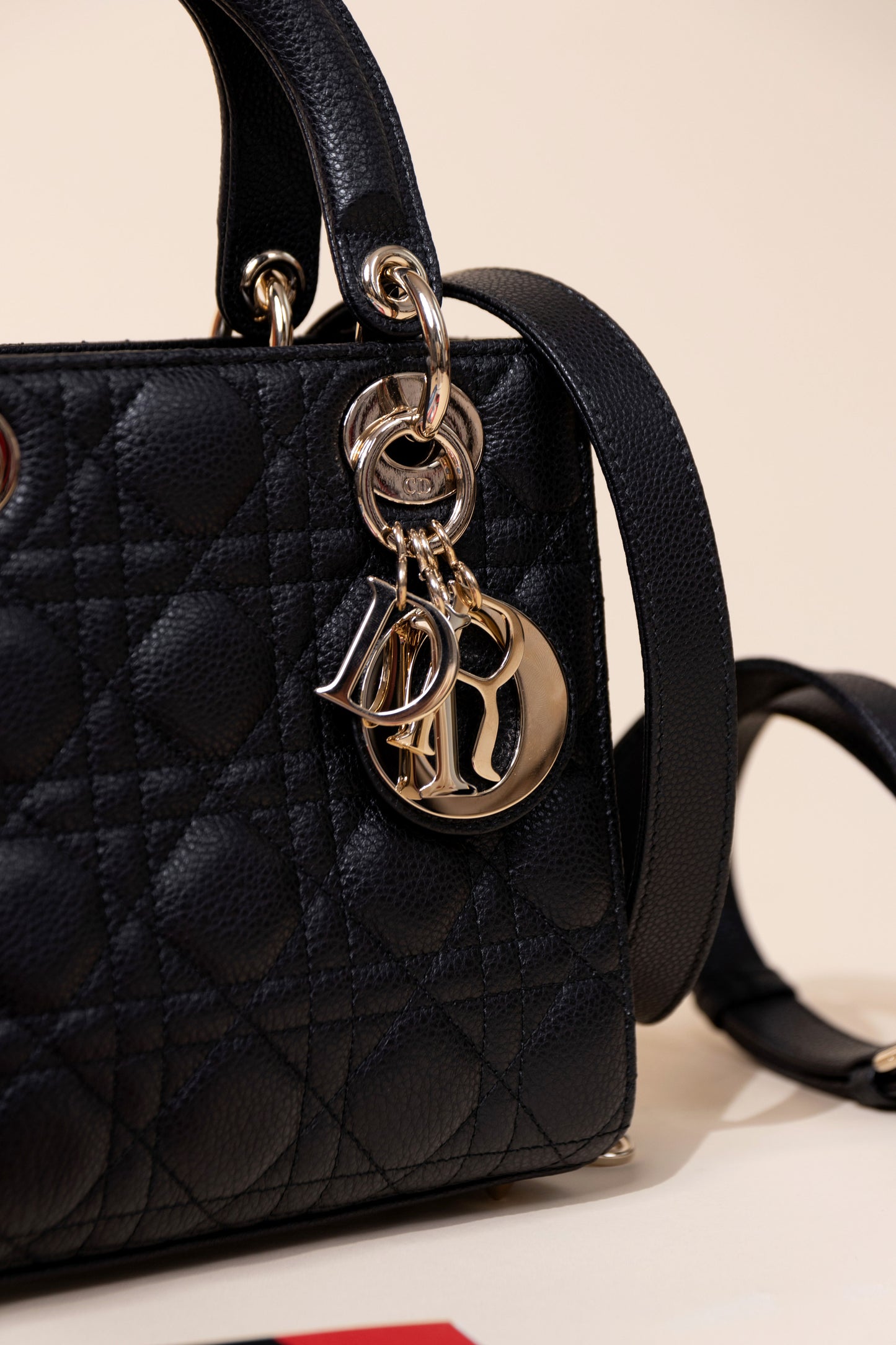 Dior Small Lady Dior Black Bag