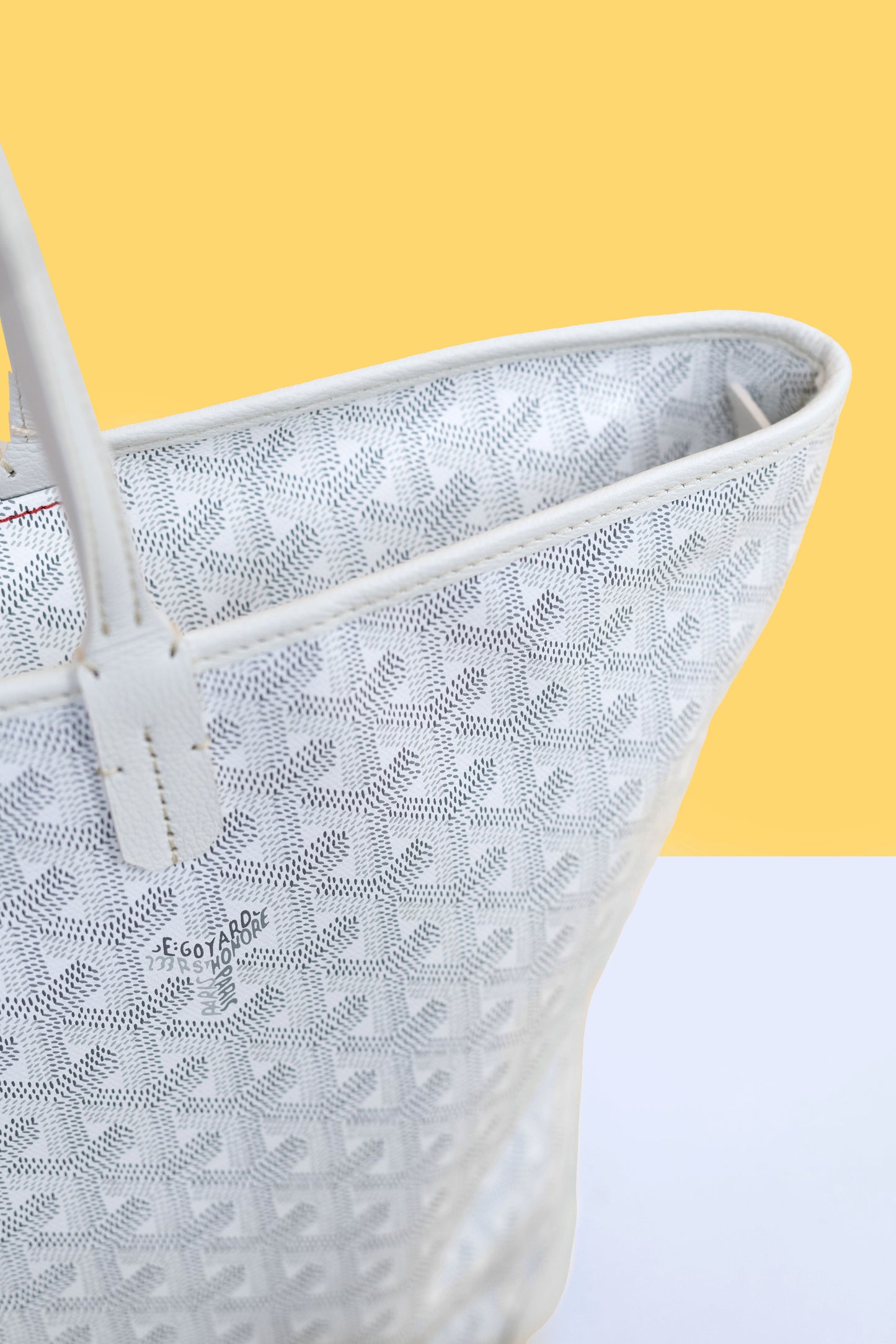 Goyard White Artois MM Tote Bag