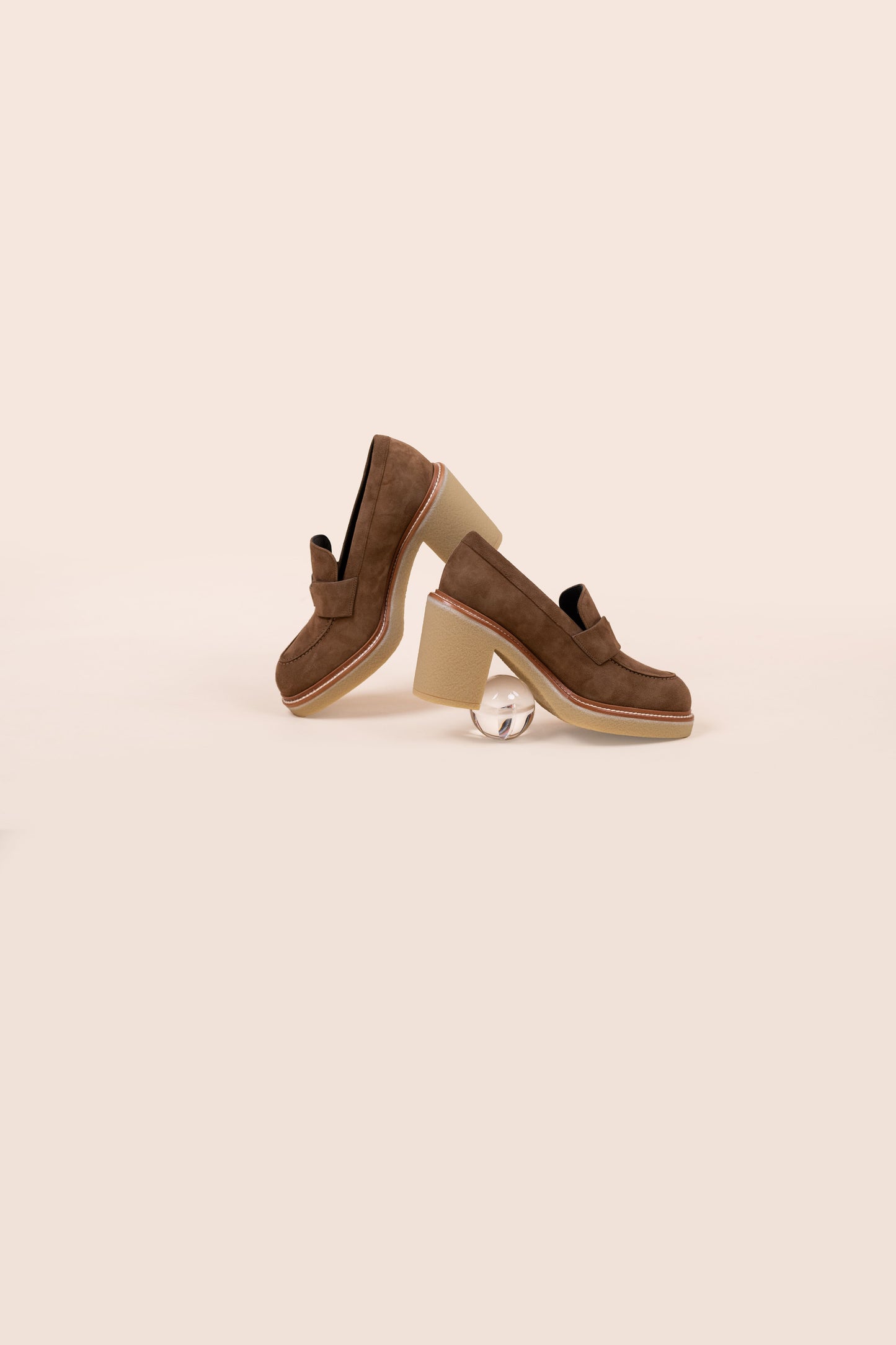Hermès Didi 70 Pumps in Brun Fume