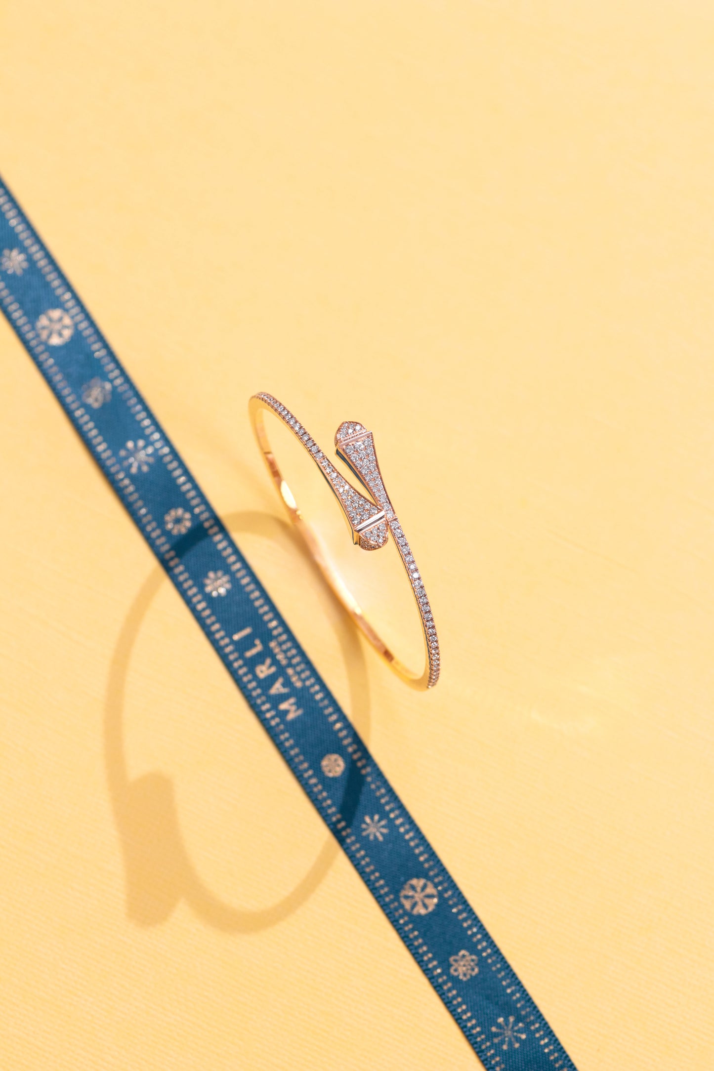 Marli Cleo Rose Gold Full Diamond Ring & Bangle
