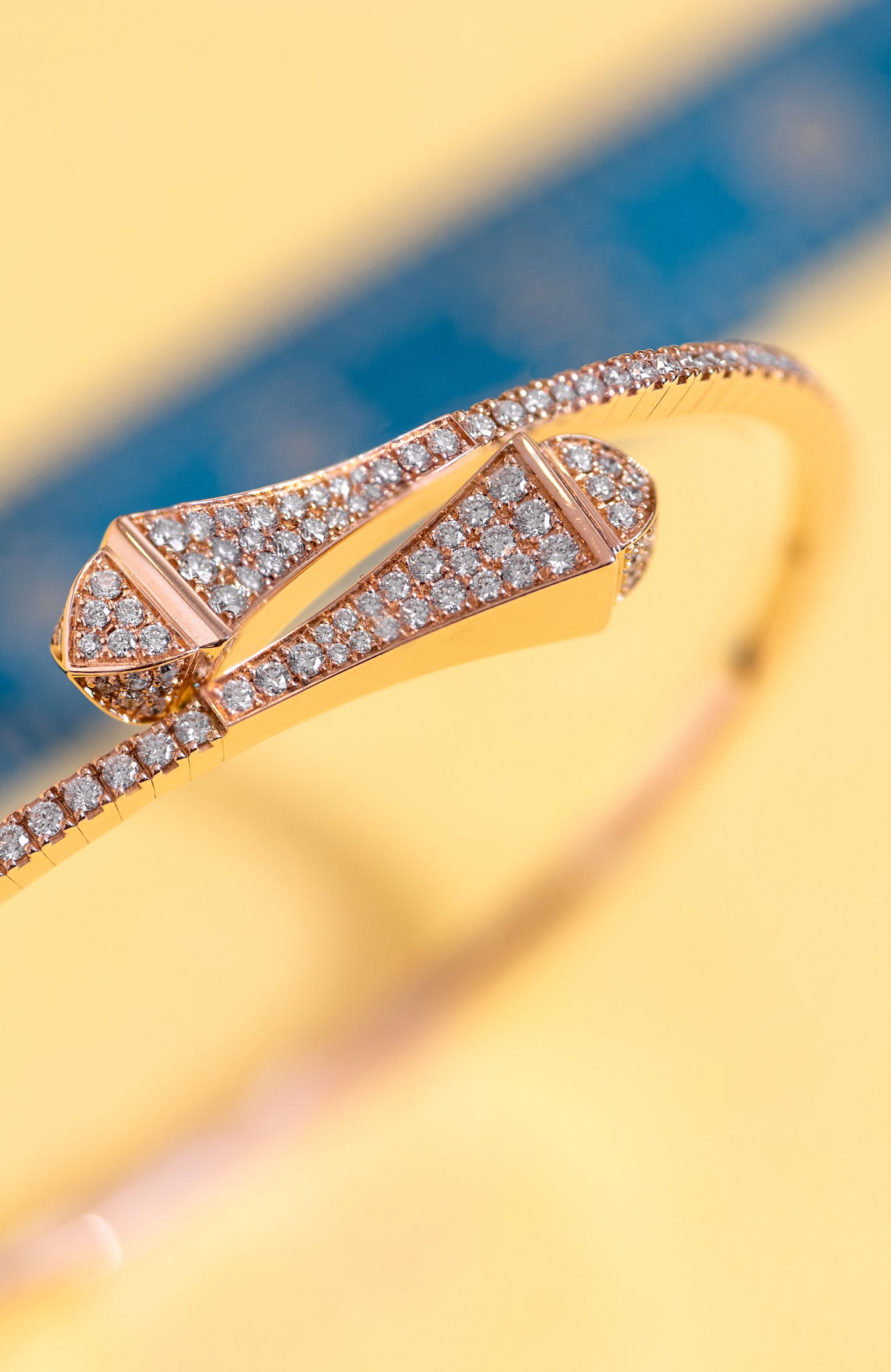 Marli Cleo Rose Gold Full Diamond Ring & Bangle