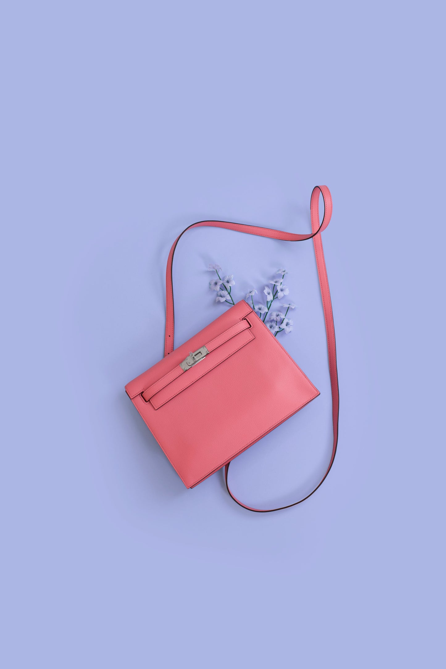 Hermès Kelly Danse Rose D'ete PHW