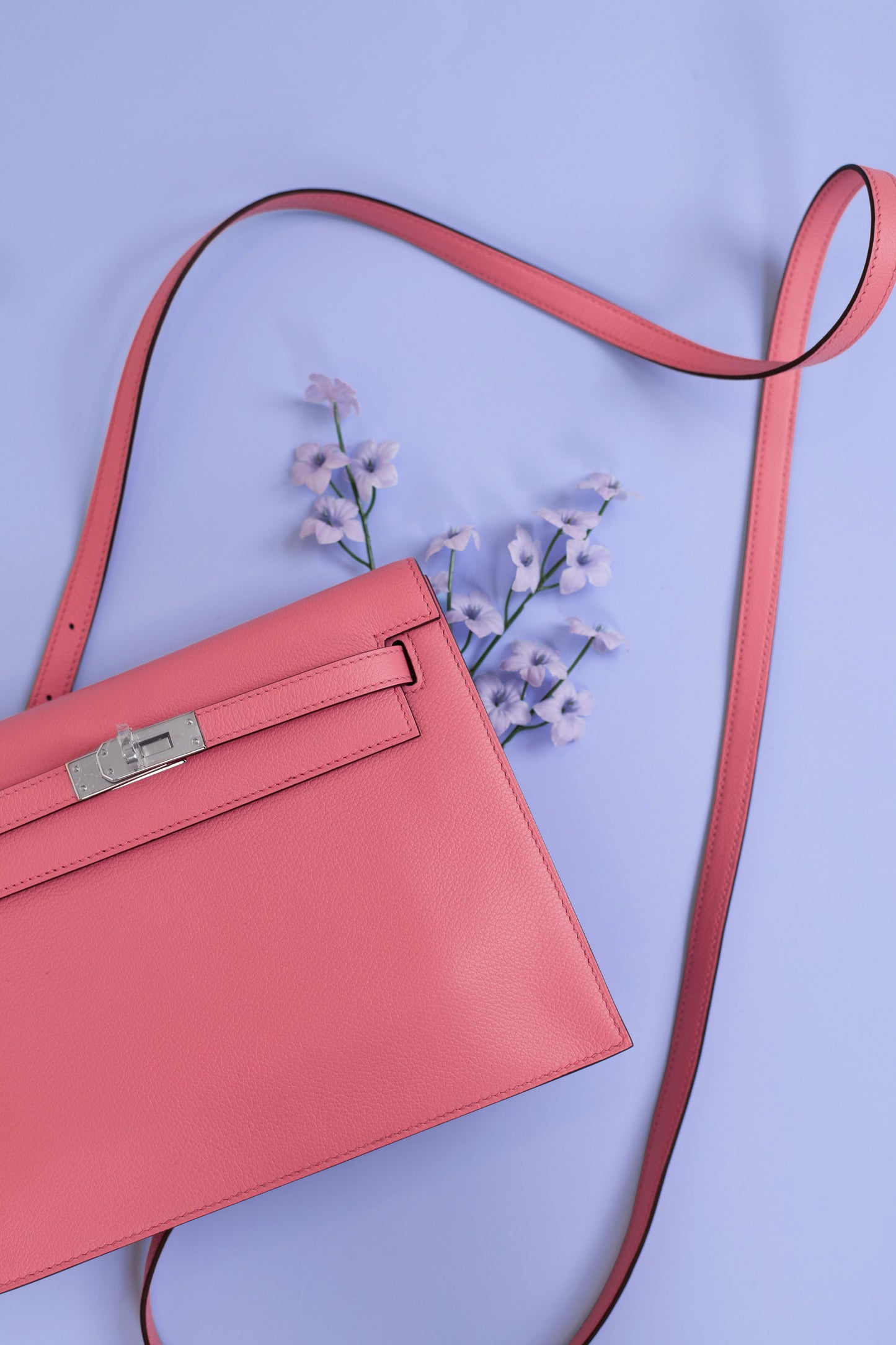 Hermès Kelly Danse Rose D'ete PHW