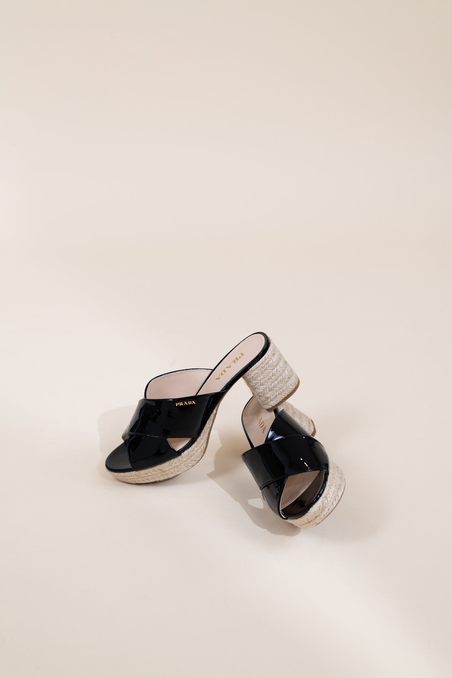Prada Espadrille Wedges in Black