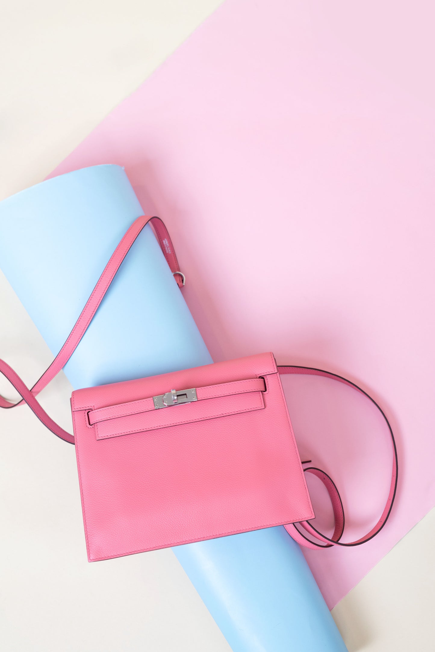 Hermès Kelly Danse Rose D'ete PHW