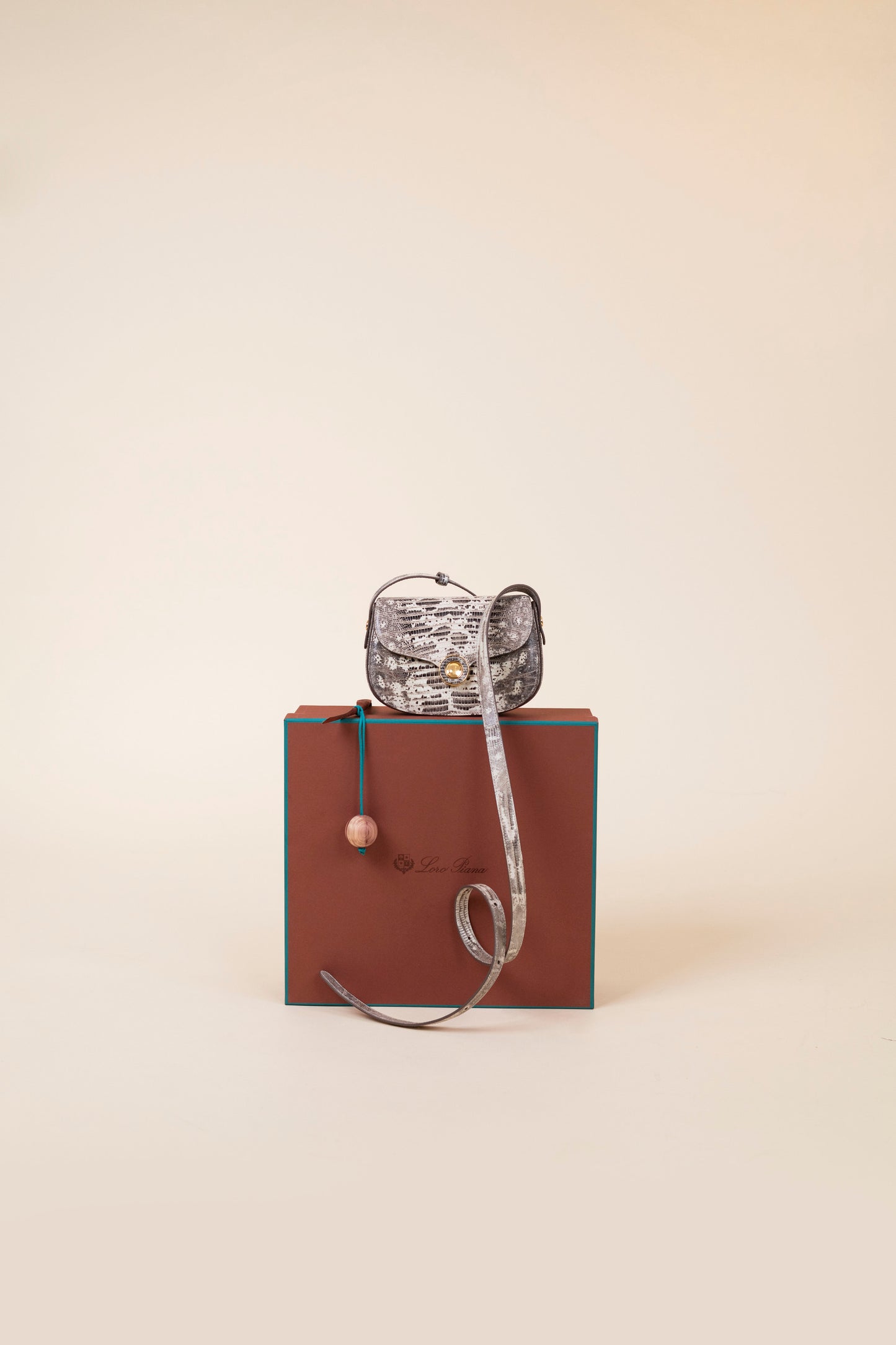Loro Piana Mini Ghiera Lizard Bag