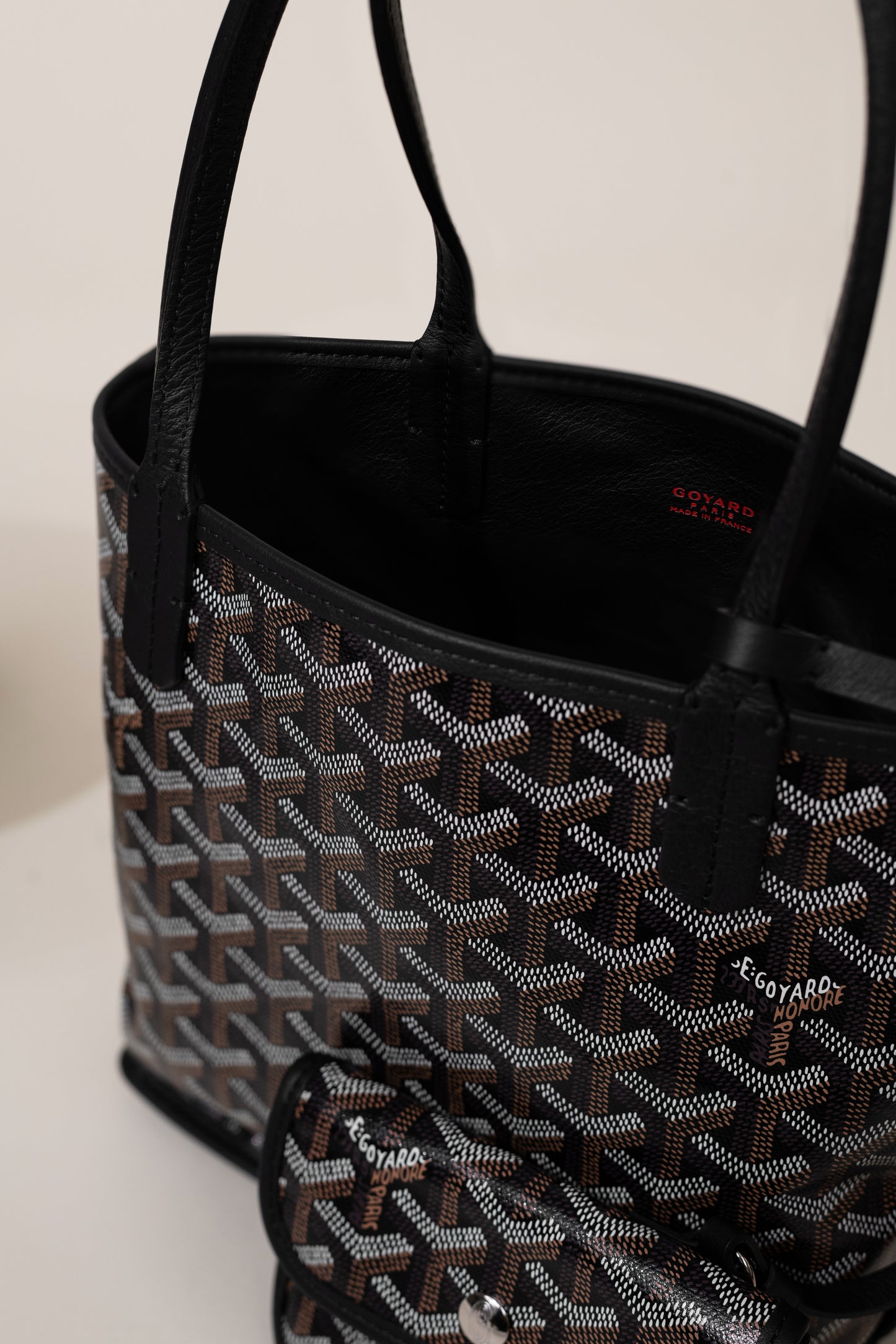 Goyard Reversible Black Anjou Mini Bag