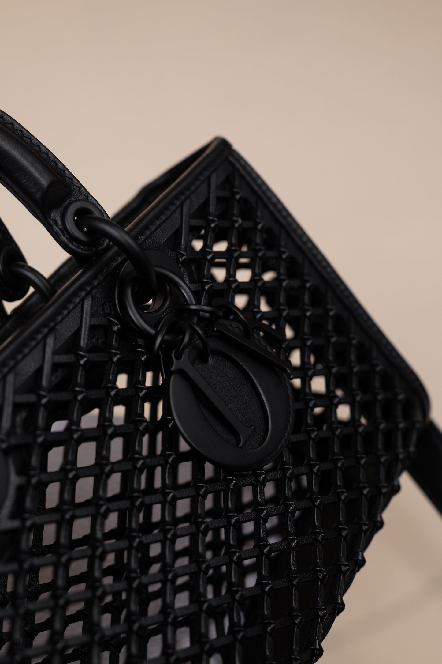 Dior Medium D-Joy Black Bag with BHW