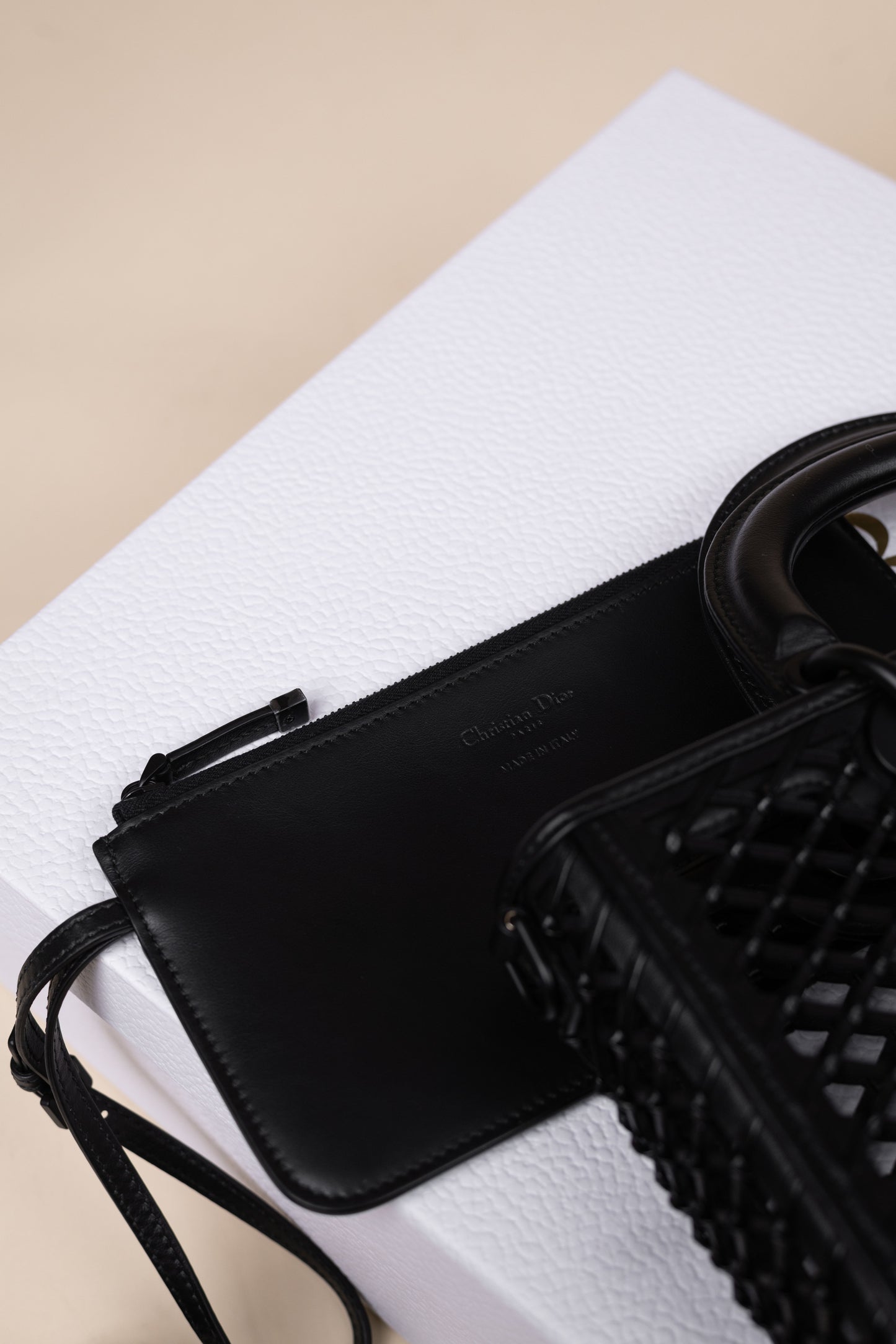 Dior Medium D-Joy Black Bag with BHW