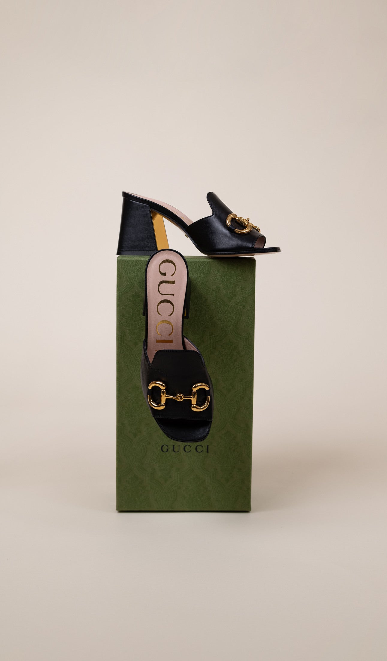 Gucci Baby Horsebit Mule Black Sandals