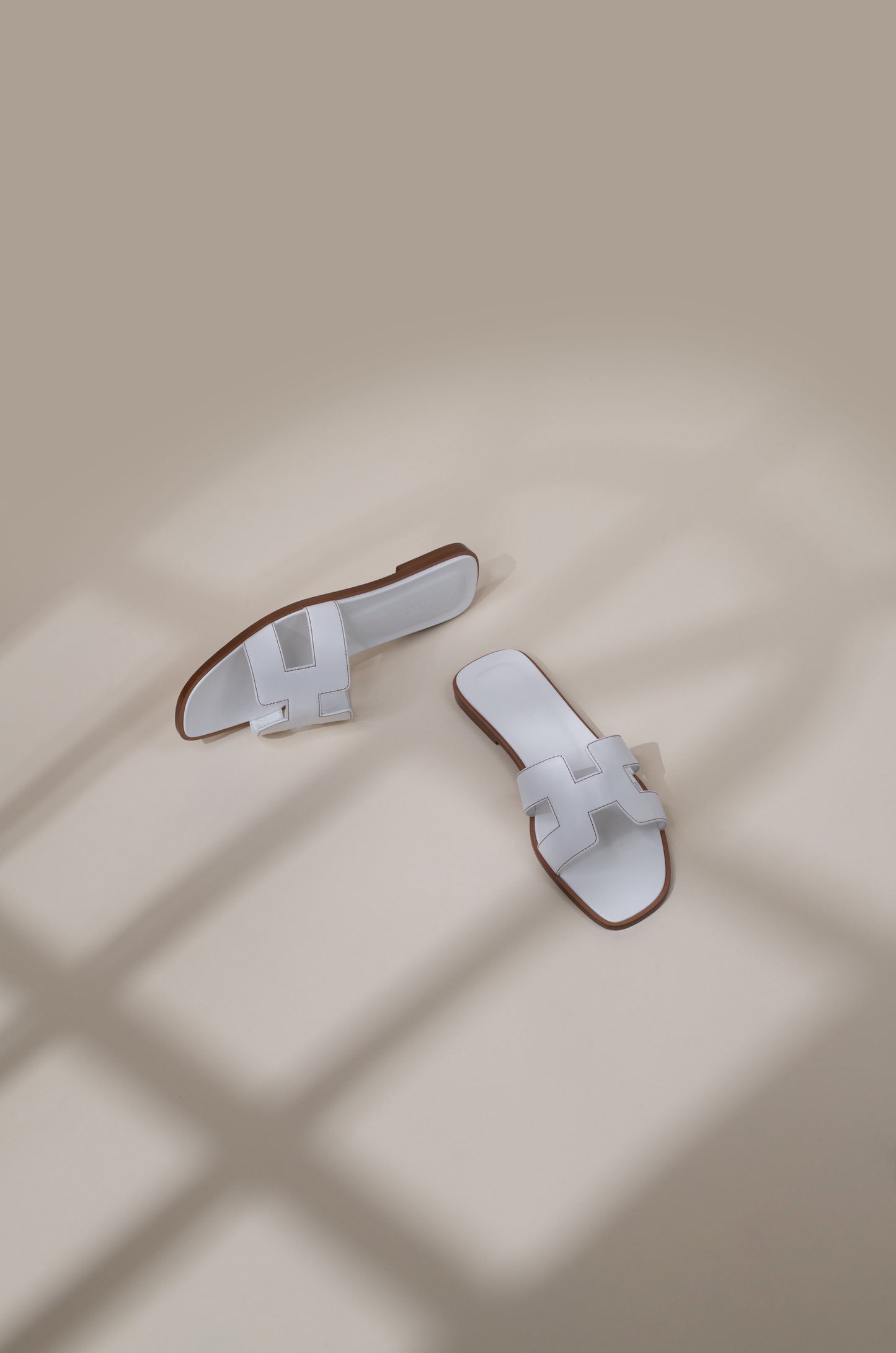 Hermès Oran Sandals in White