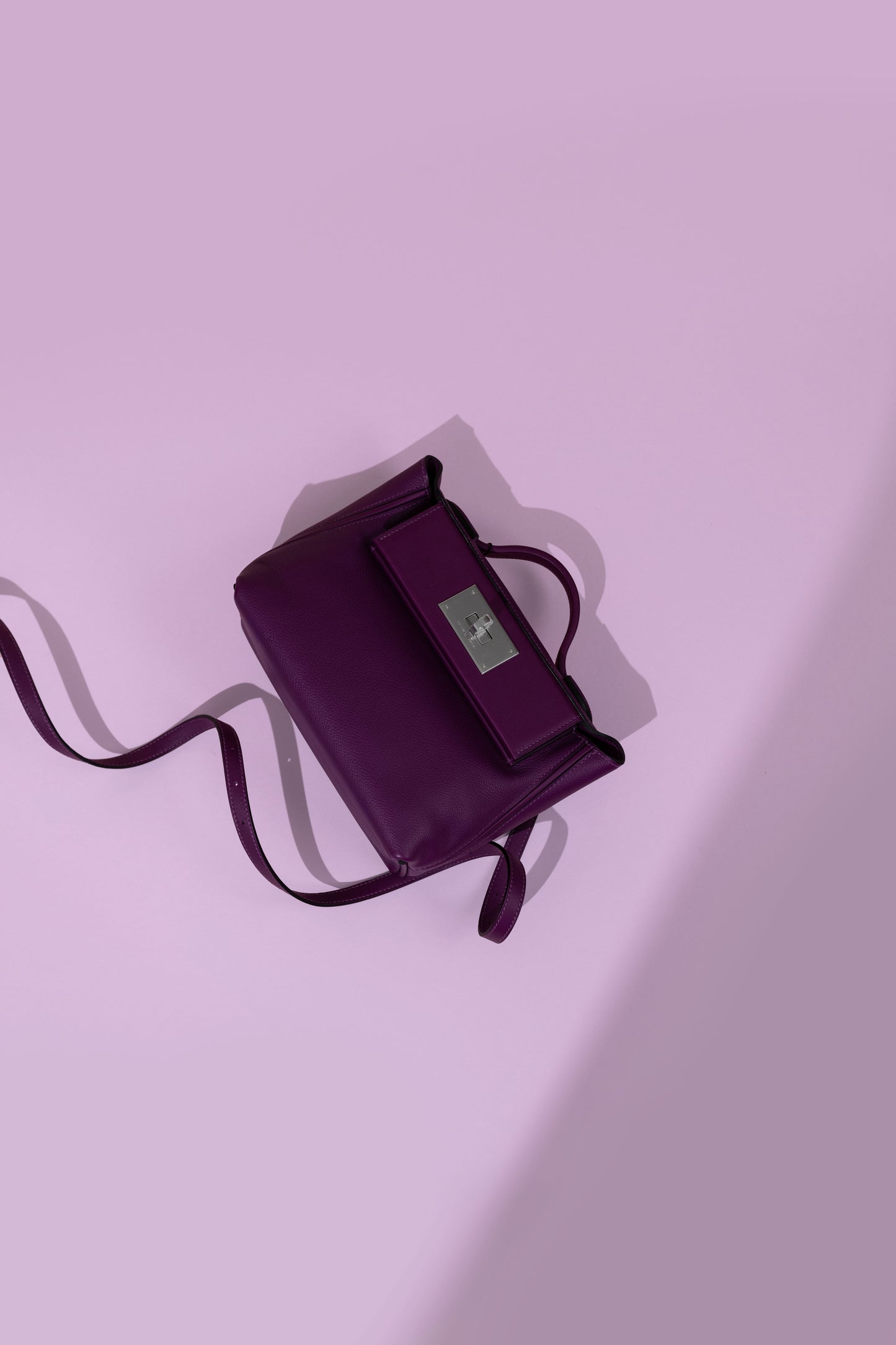 Hermès Mini 24/24 in Anemone PHW