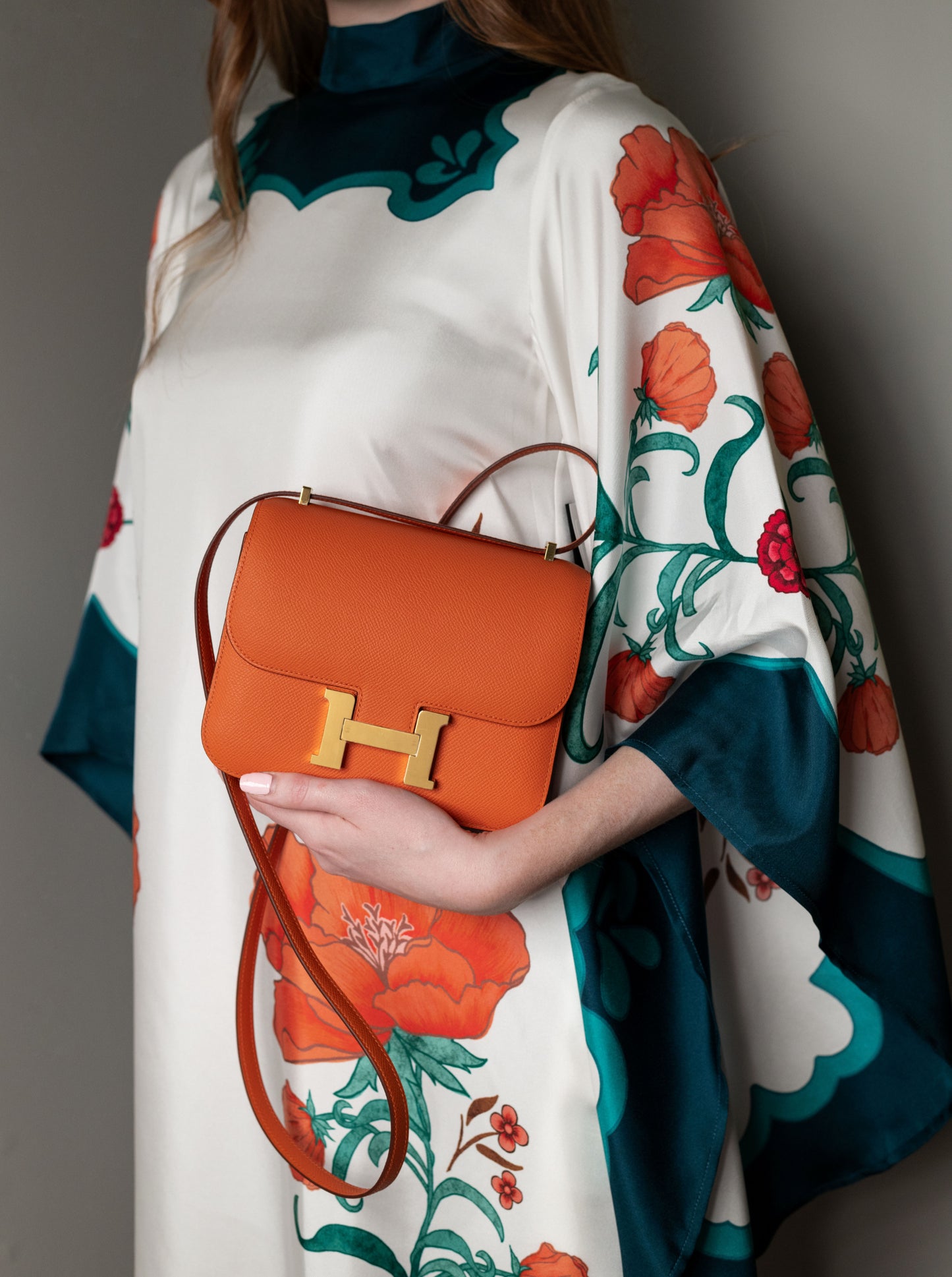 Hermès Constance 18 Epsom Classic Orange GHW