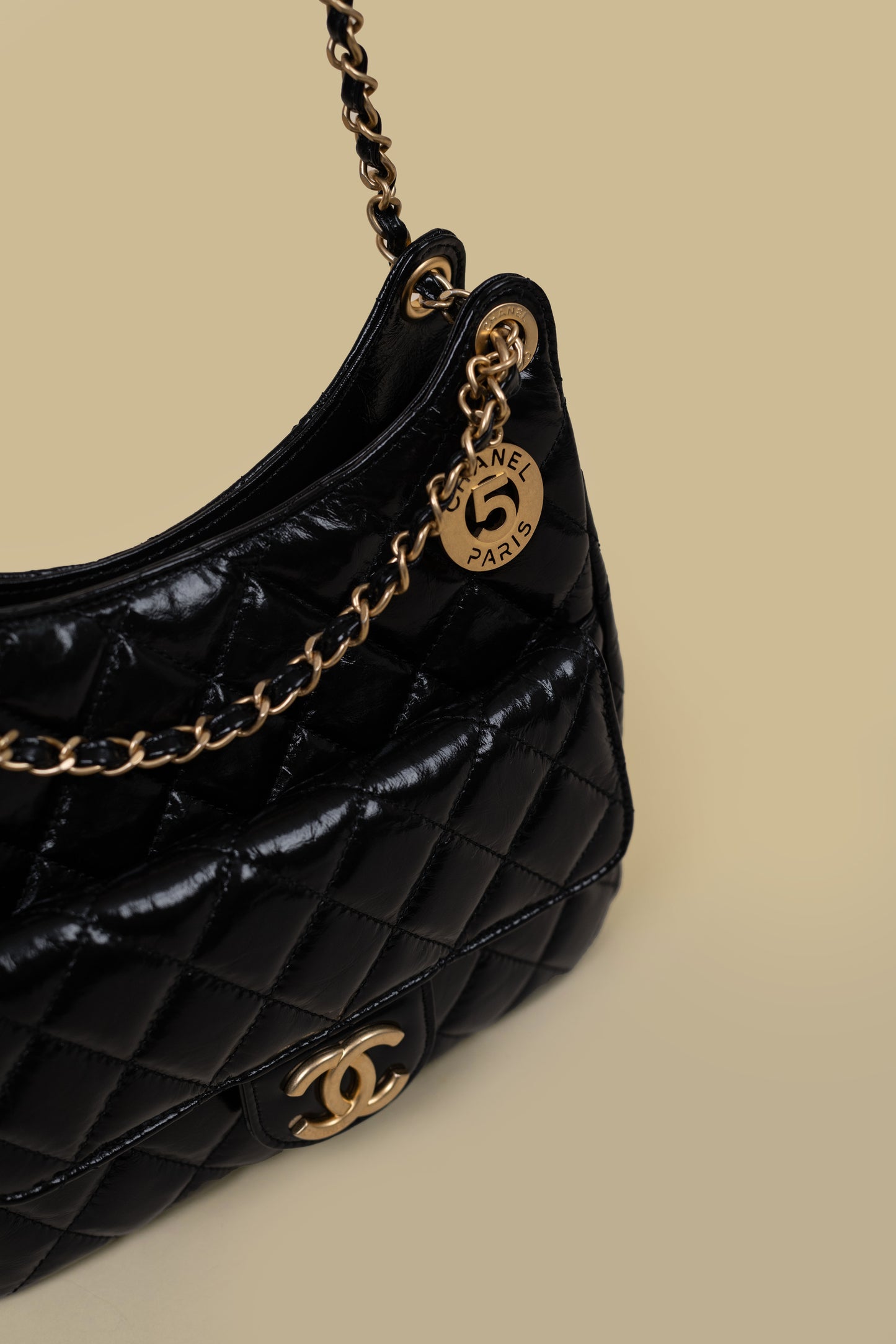 Chanel Black Hobo Bag