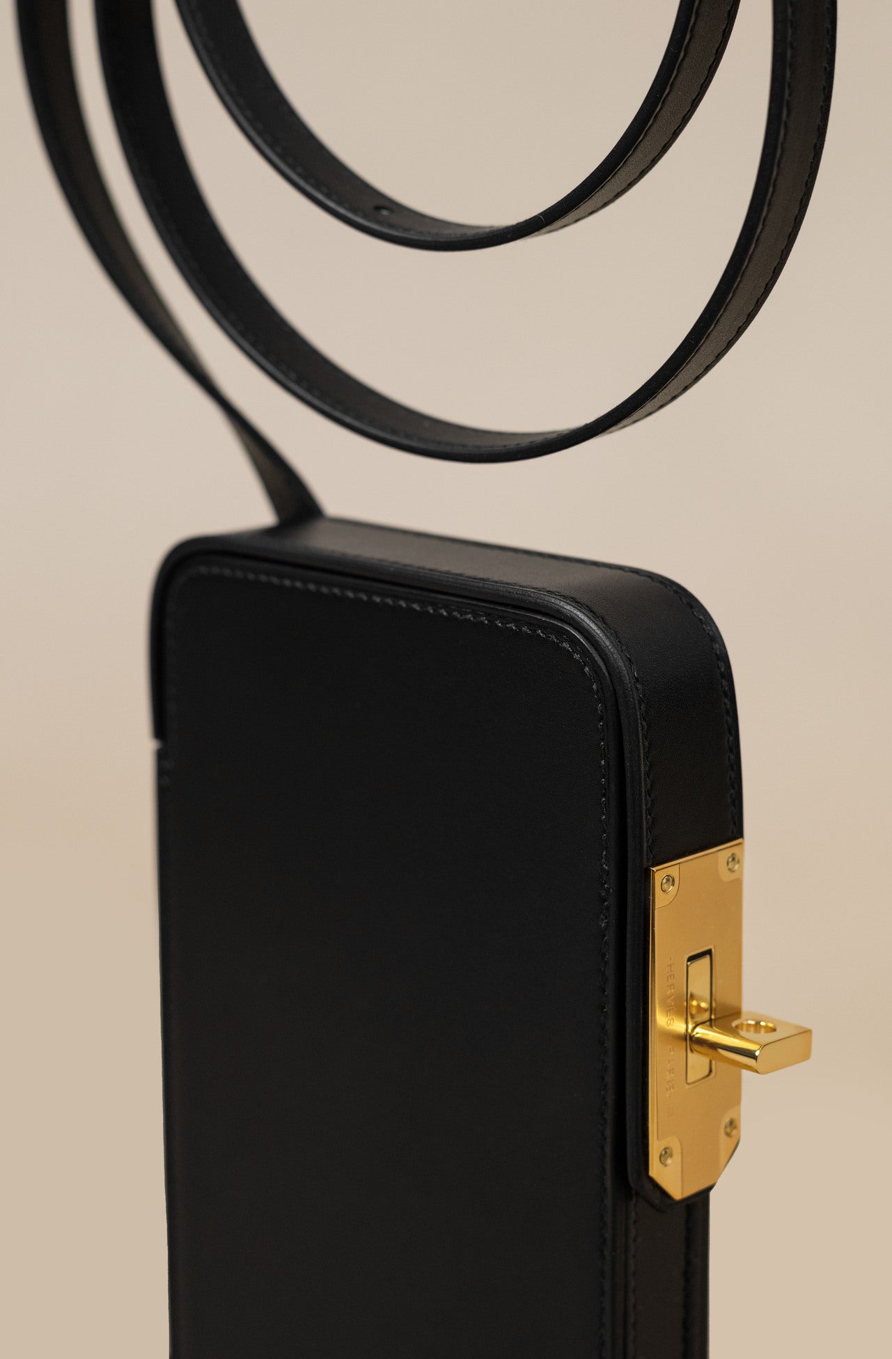 Hermès Hac a Box Phone Case in Black GHW