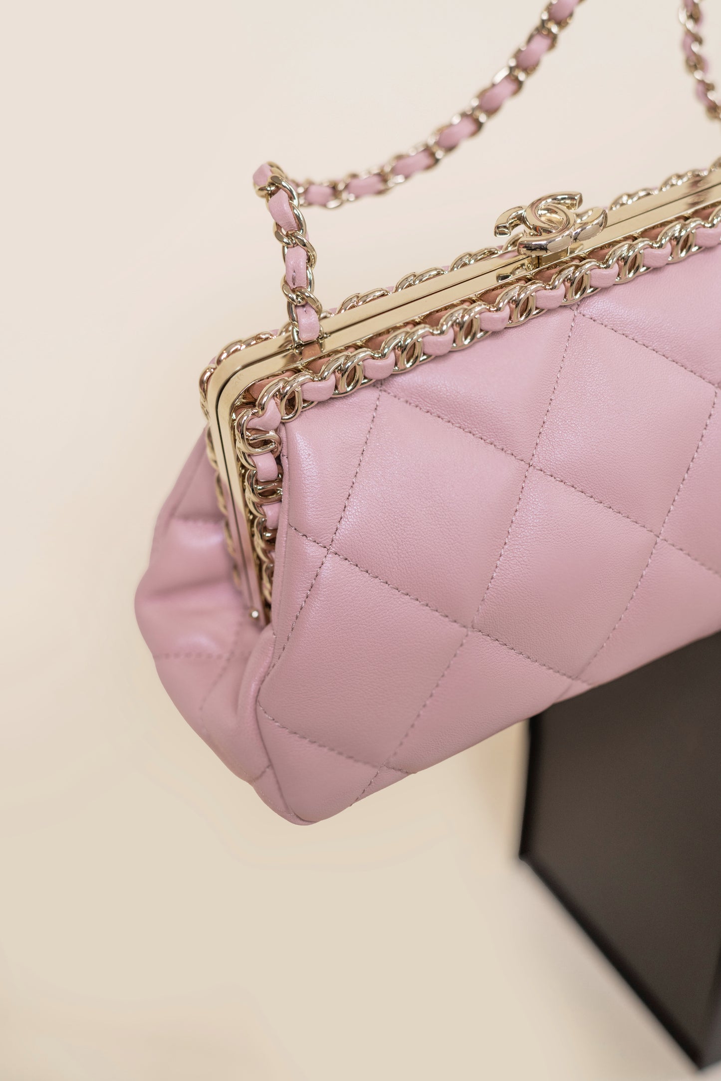 Chanel Light Pink Clutch Bag