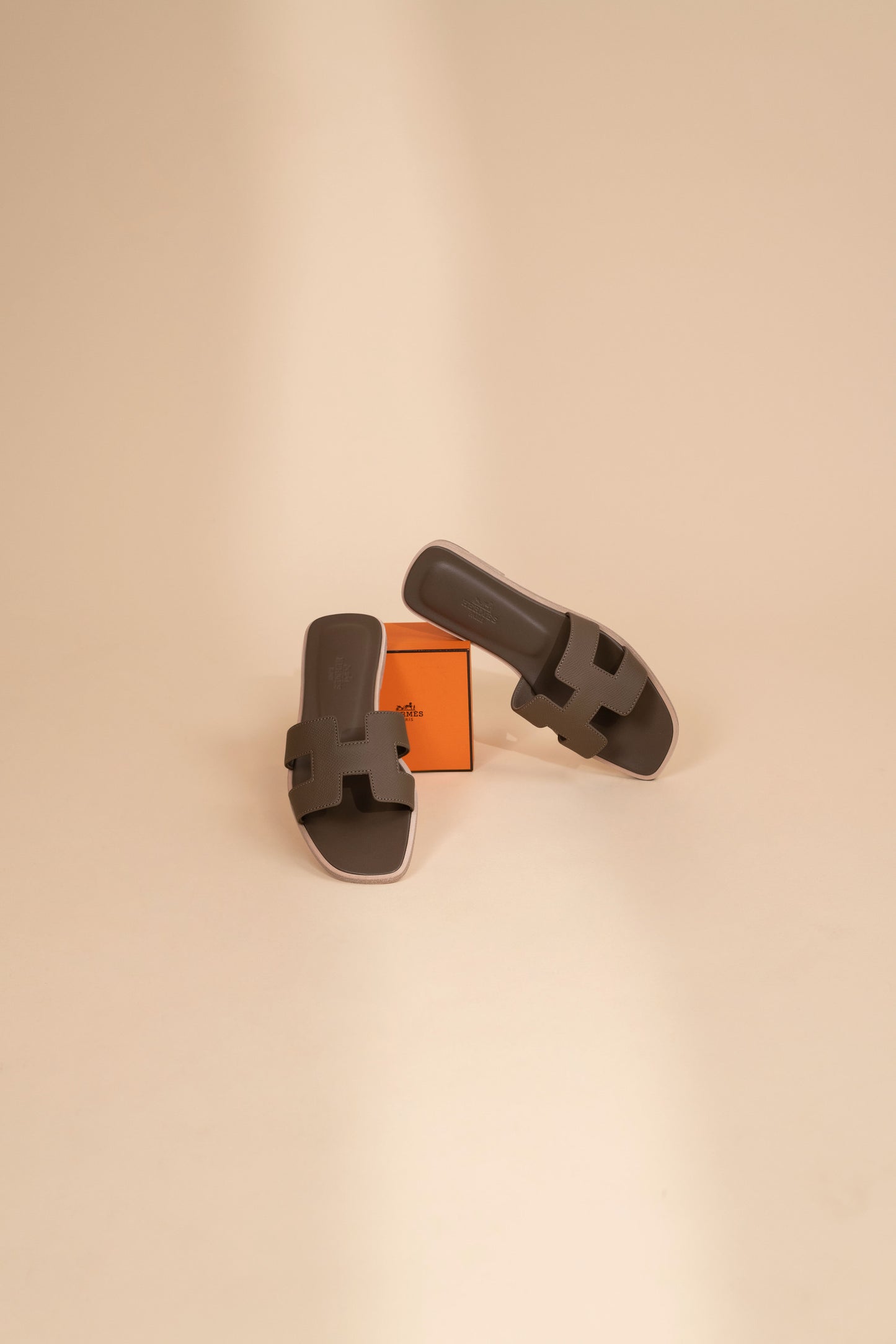 Hermès Oran Sandals in Etoupe