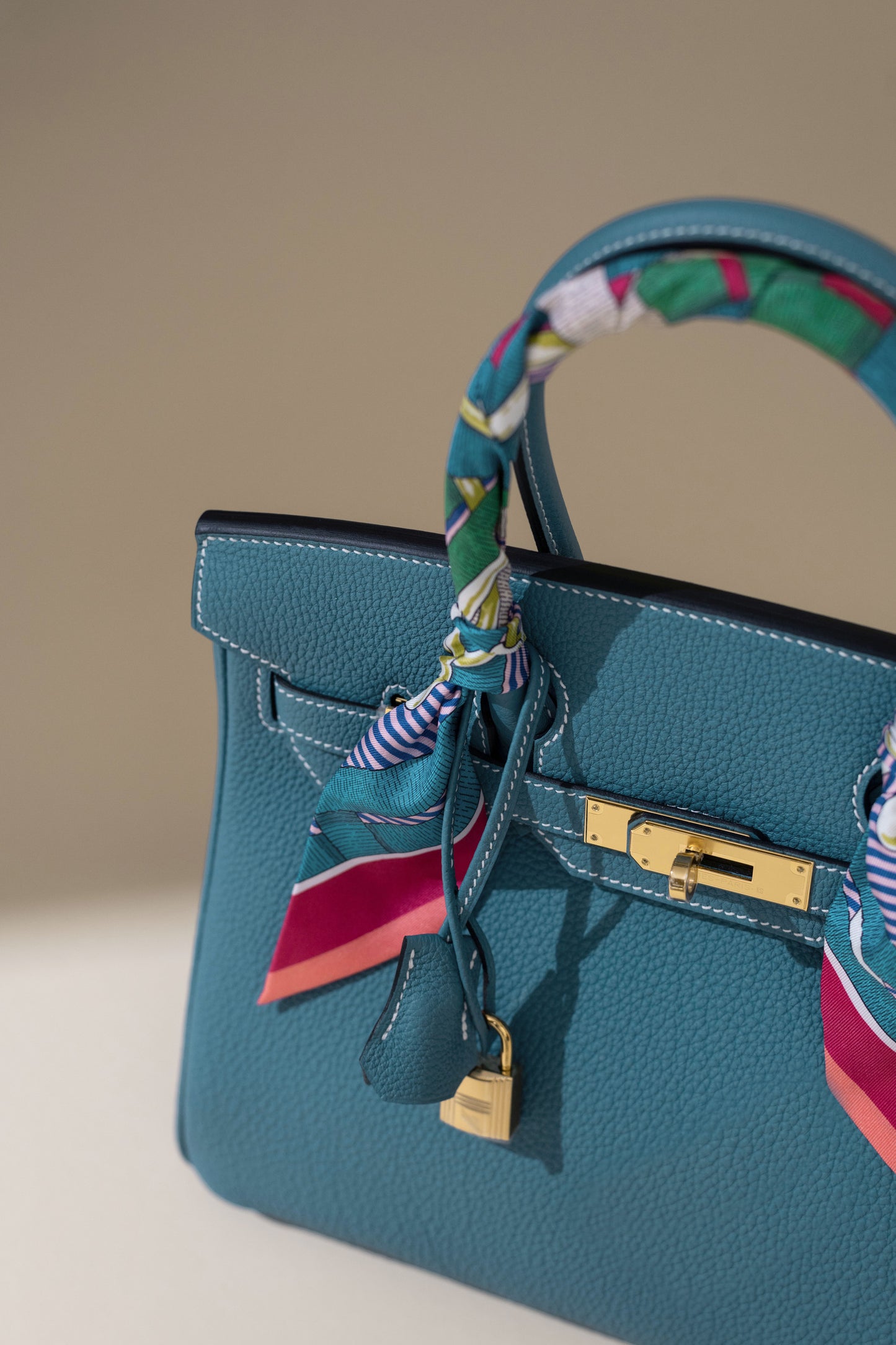 Hermès Birkin 30 Togo Blue Jean GHW