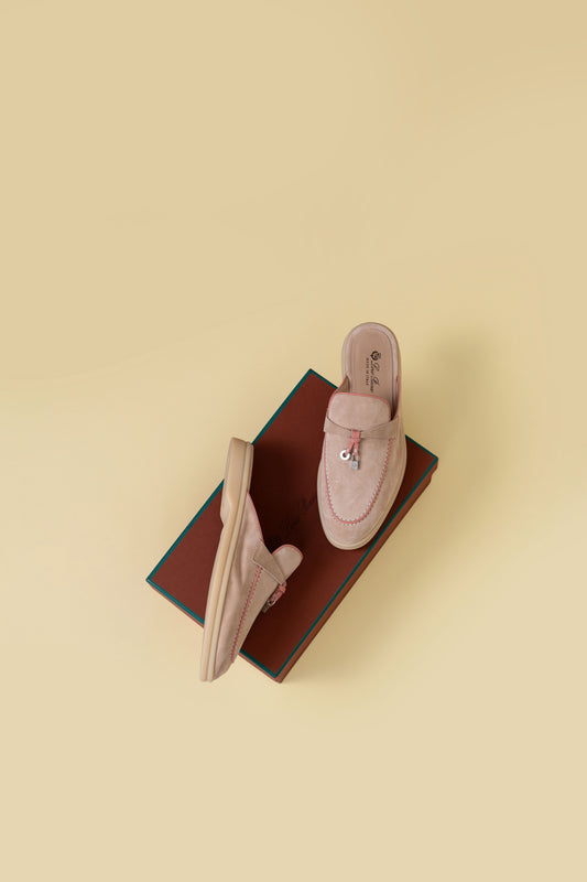Loro Piana Babouche in Pink Sand
