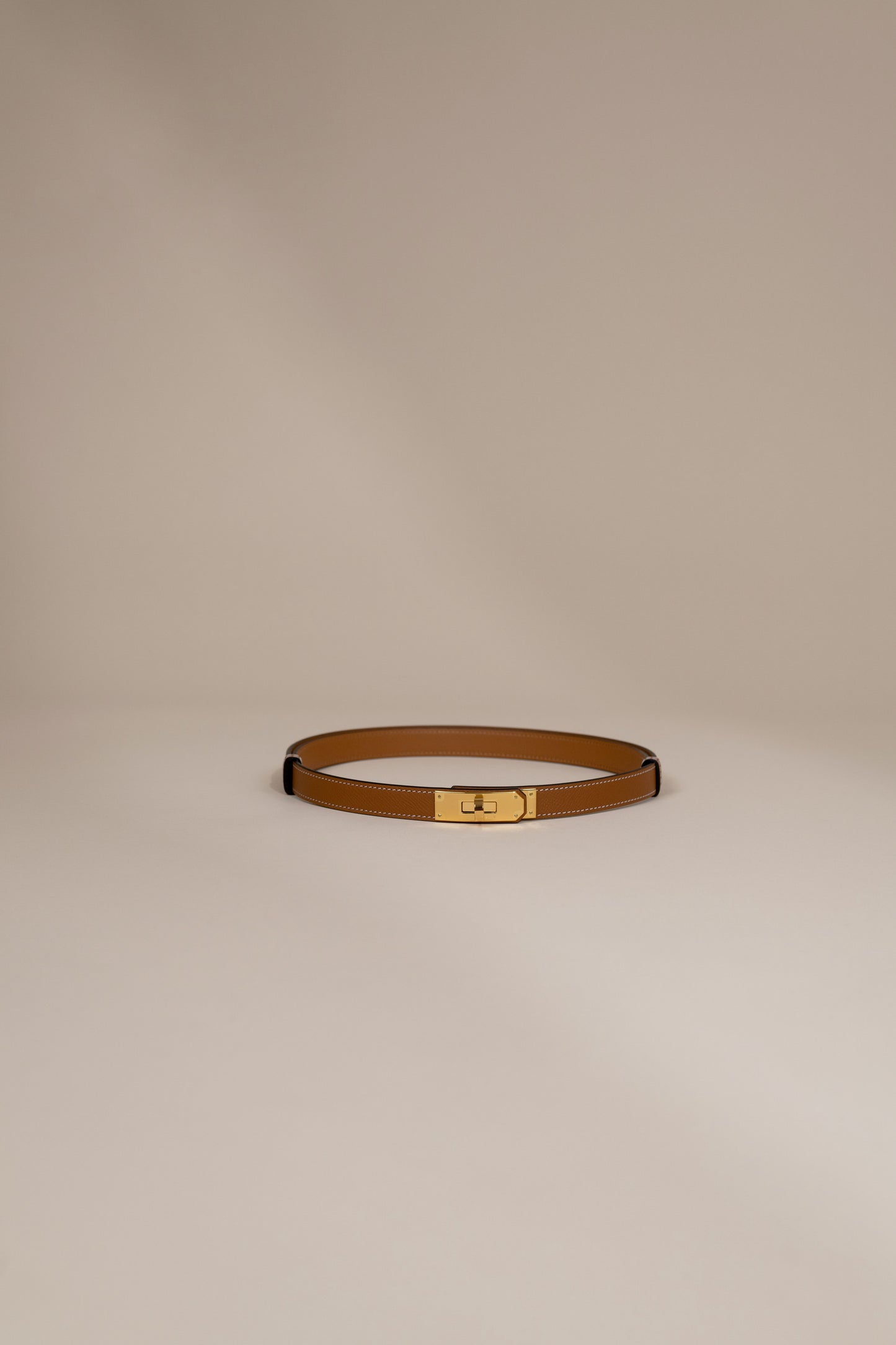 Hermès Kelly Epsom Belt in Gold GHW