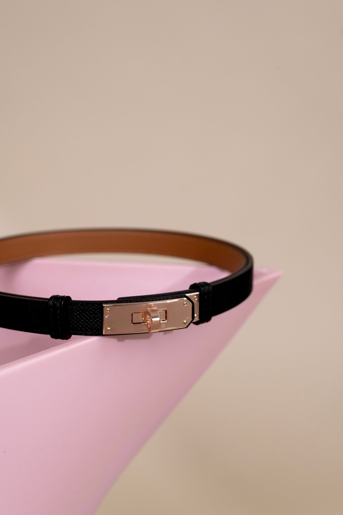 Hermès Kelly Adjustable Waist Belt in Black RGHW