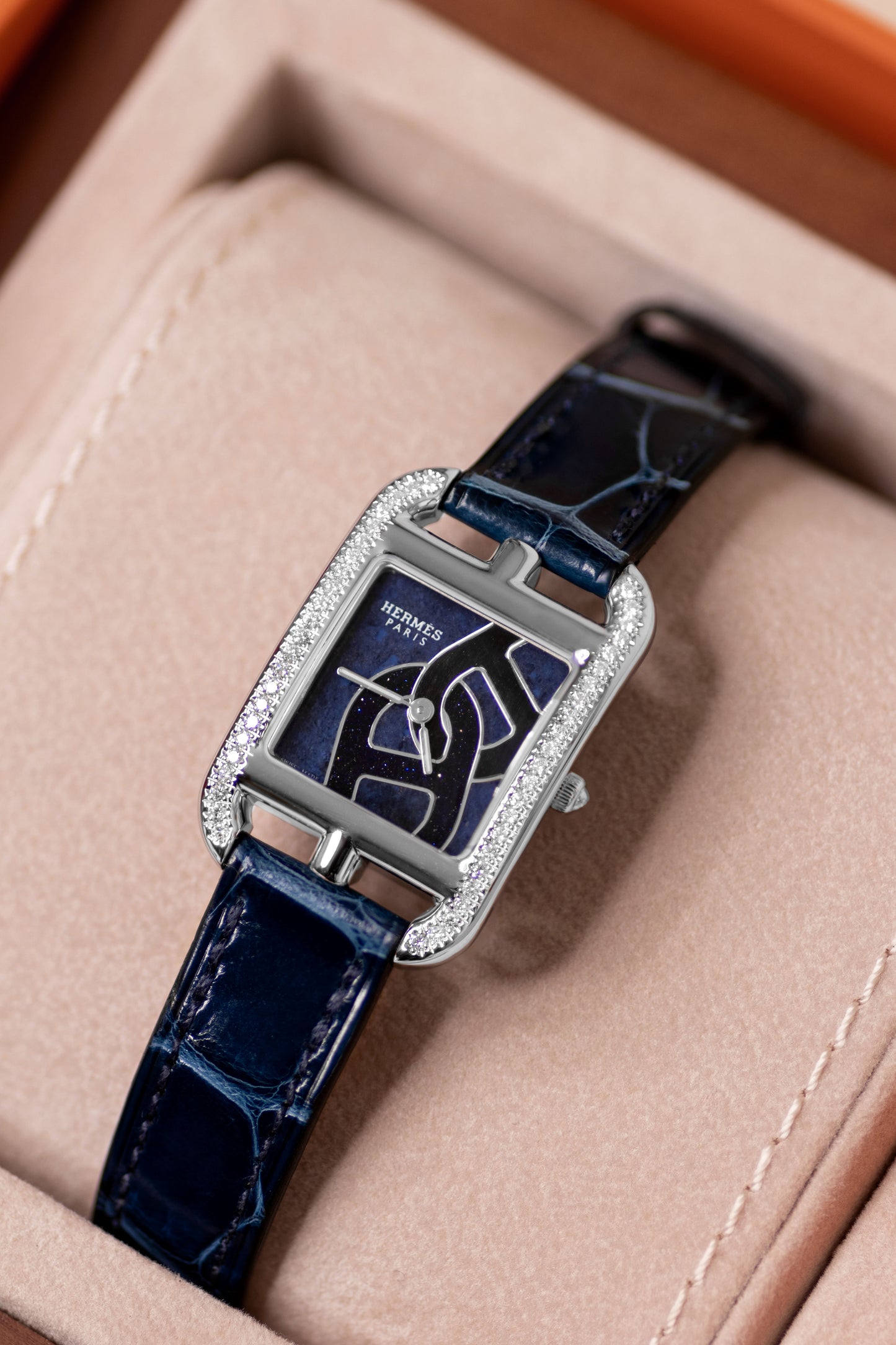 Hermès Cape Cod Watch in Blue Sapphire