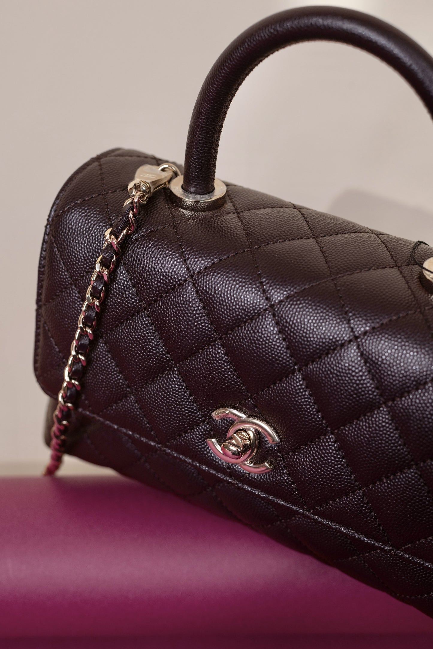 Chanel Small Brown Coco Handle