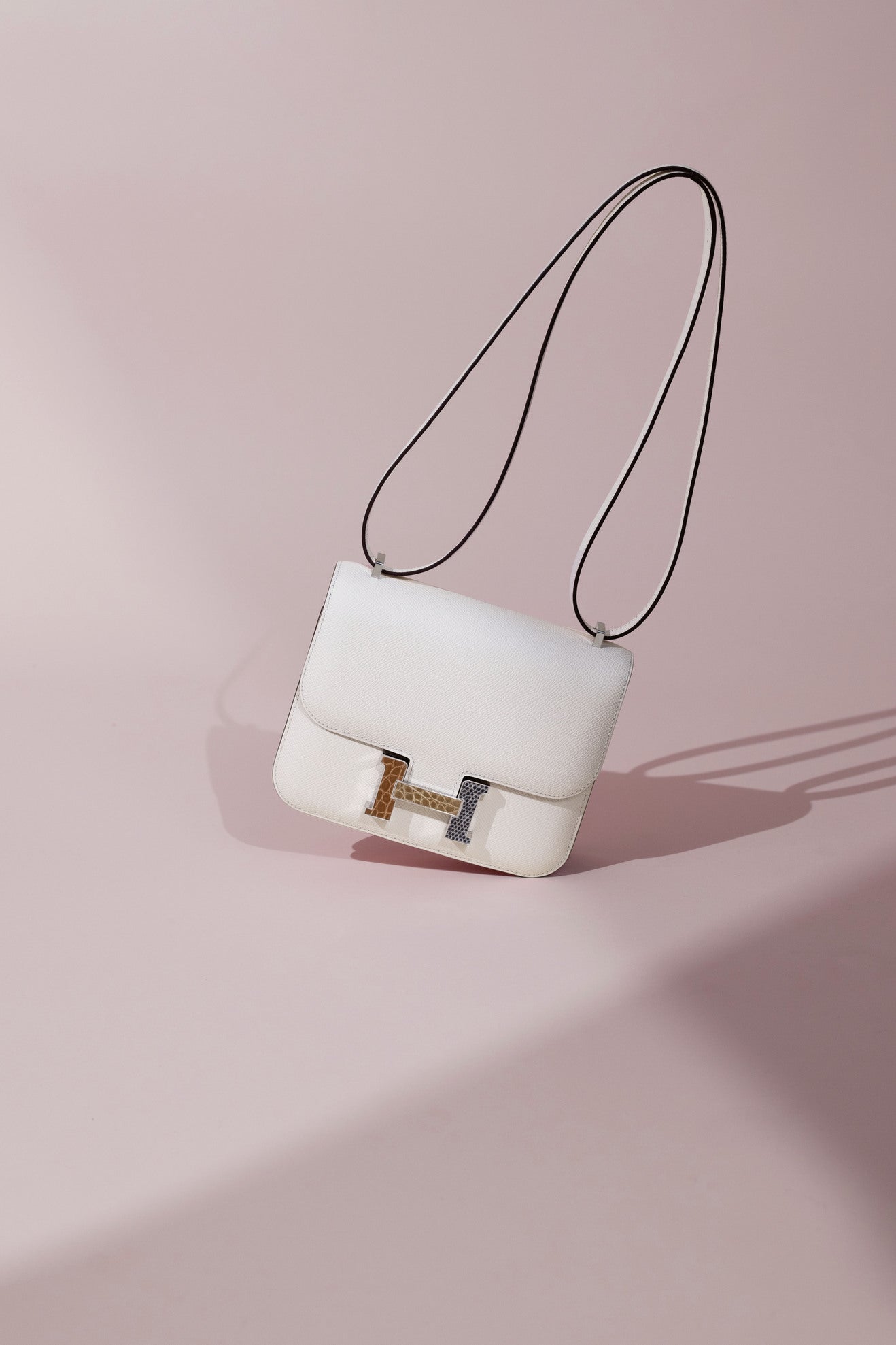 Hermès Mini Constance 18 Nata with Exotic Buckle