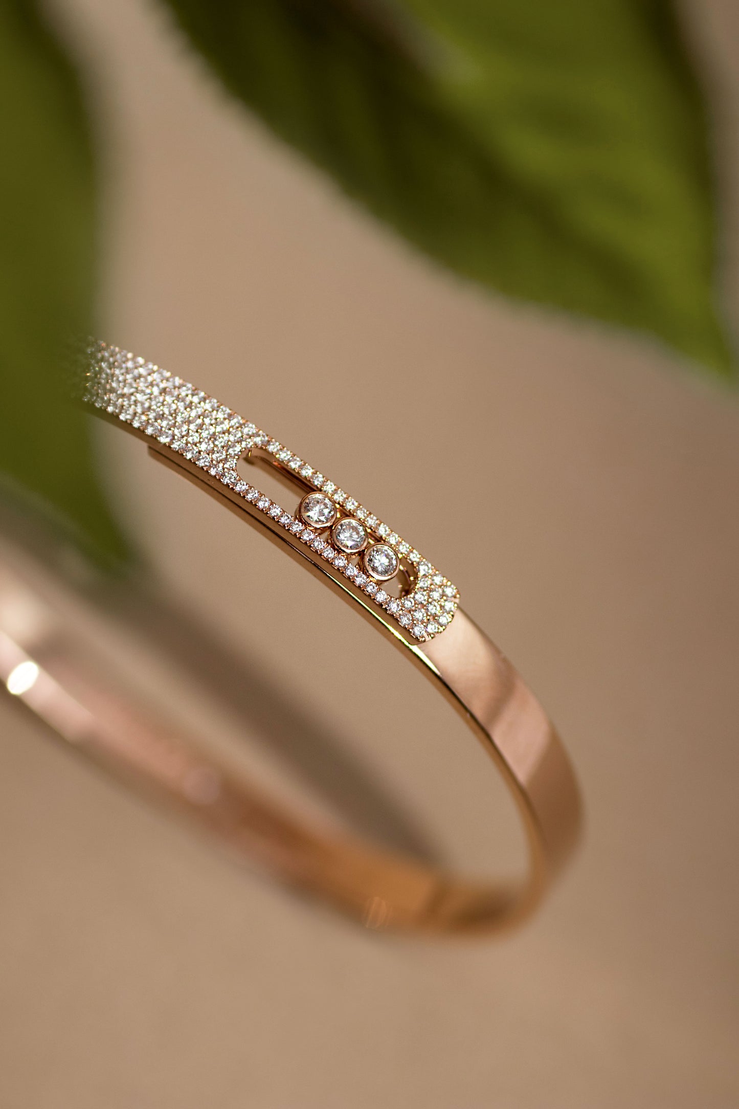 Messika Move Set Bangle & Ring in Rose Gold Diamond