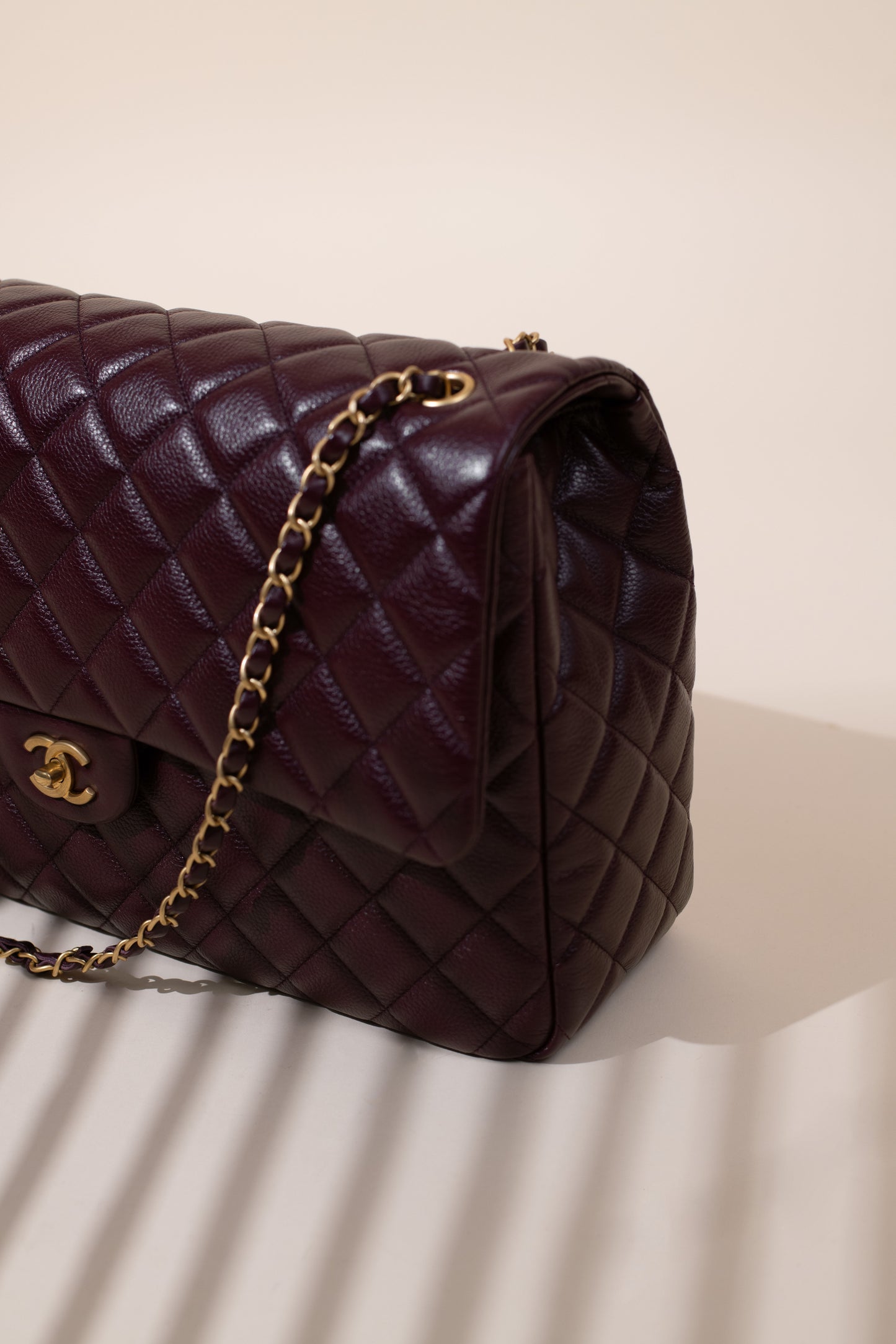 Chanel XXL Burgundy Flap Bag