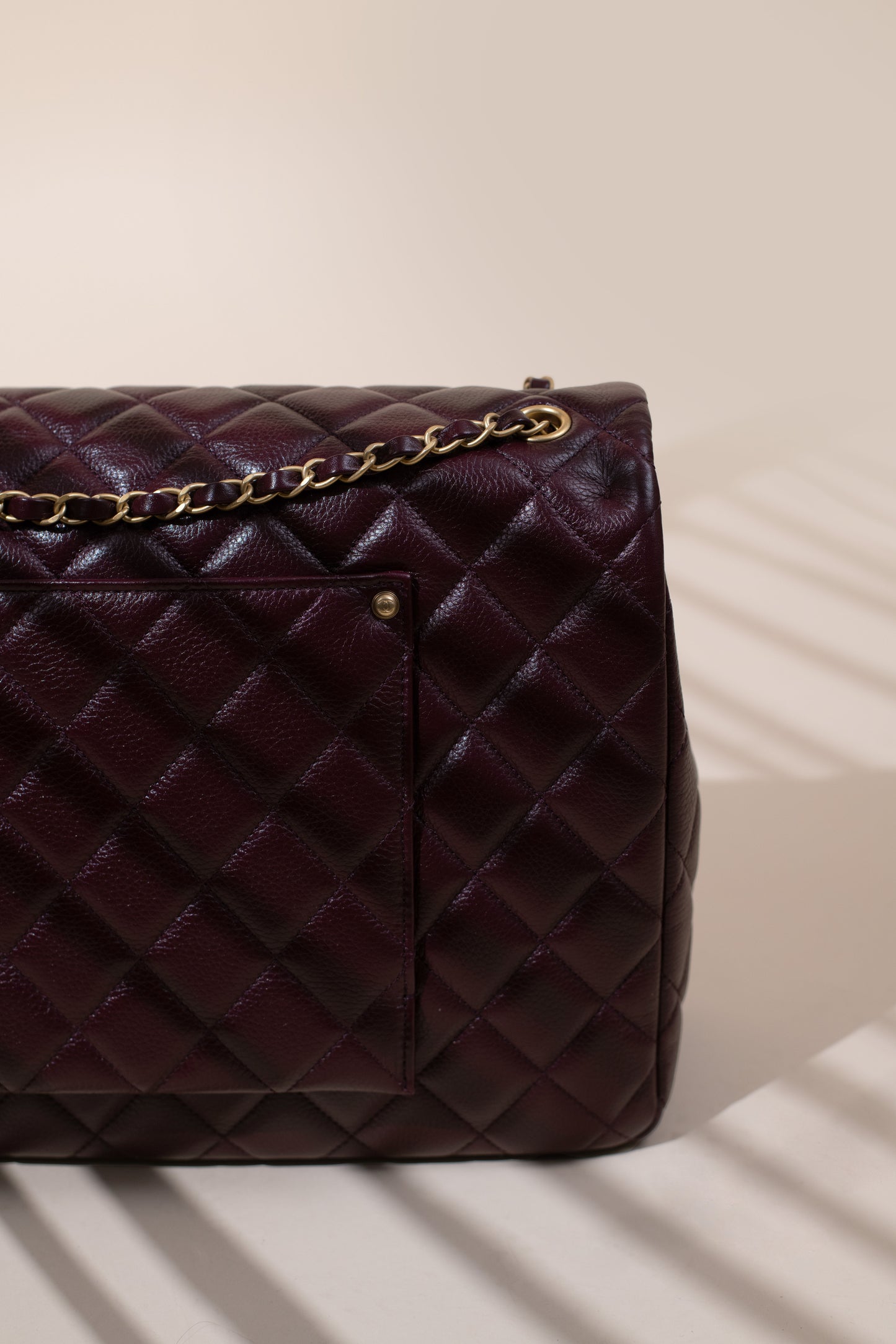 Chanel XXL Burgundy Flap Bag
