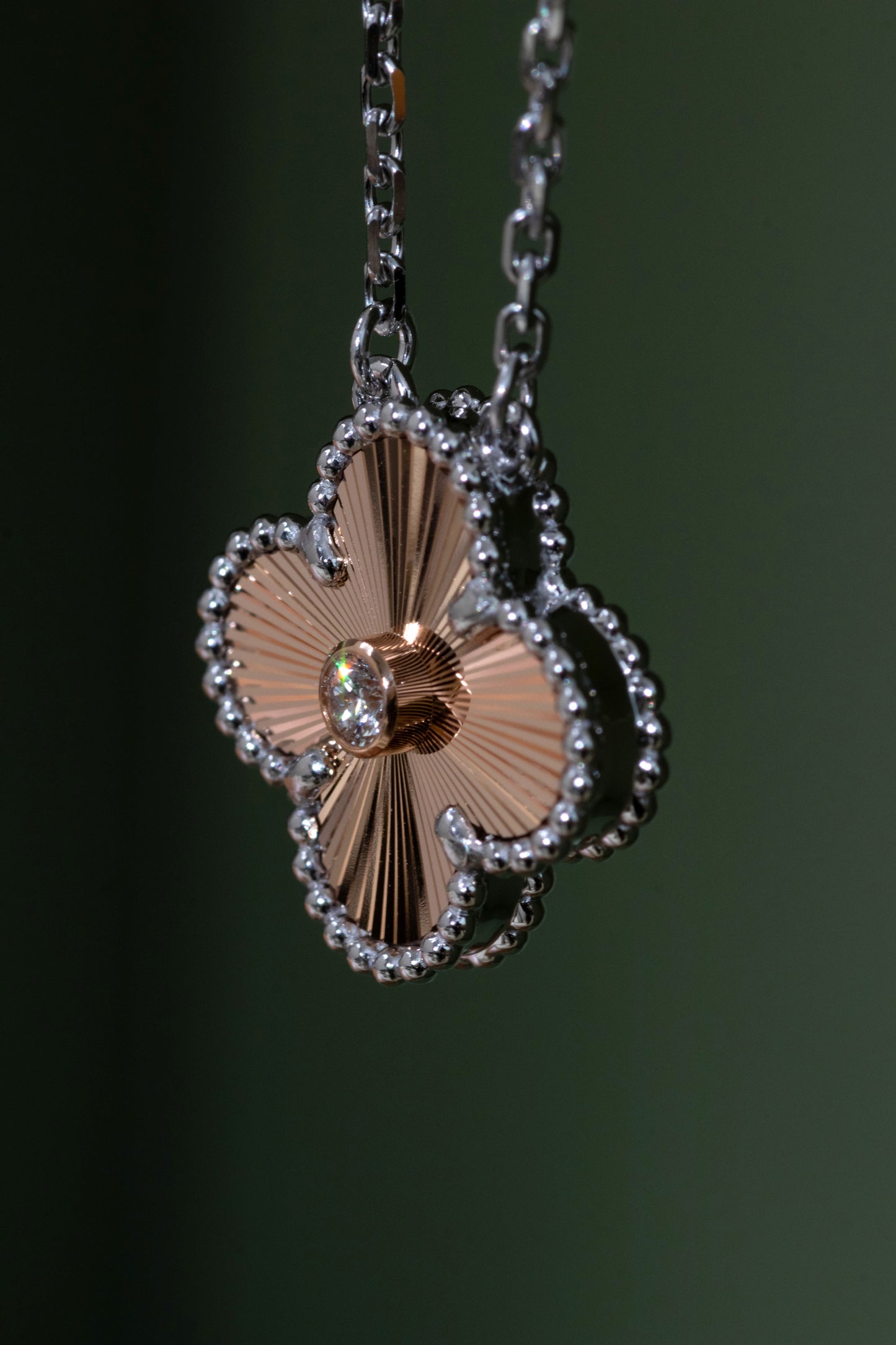 Van Cleef & Arpels 10 Motif Necklace in Yellow Gold/Malachite